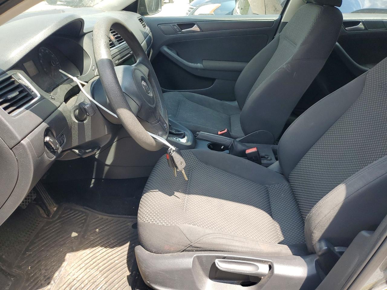 2012 Volkswagen Jetta Base Gray vin: 3VW2K7AJXCM310559