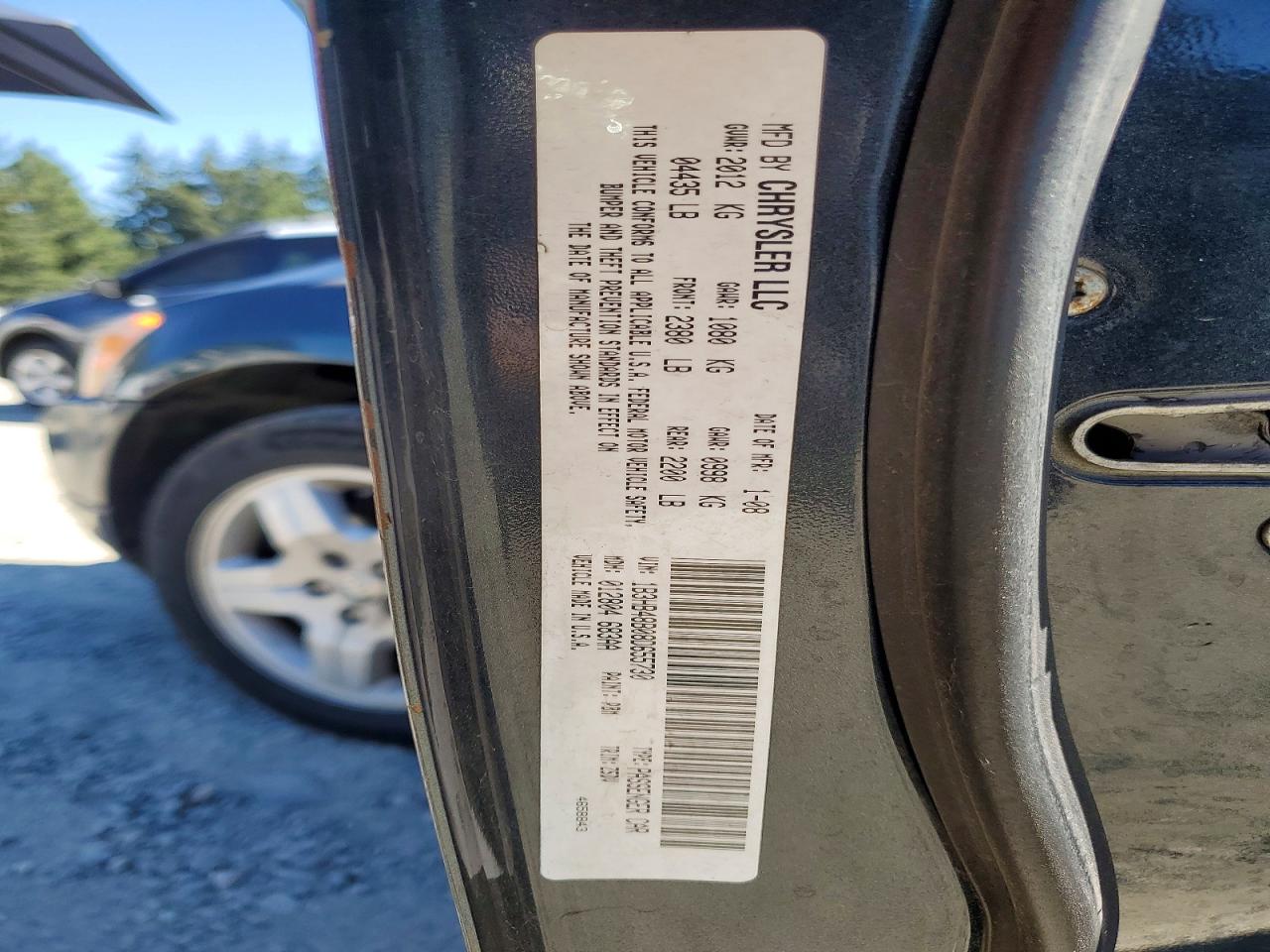 2008 Dodge Caliber Sxt Gray vin: 1B3HB48B08D655730