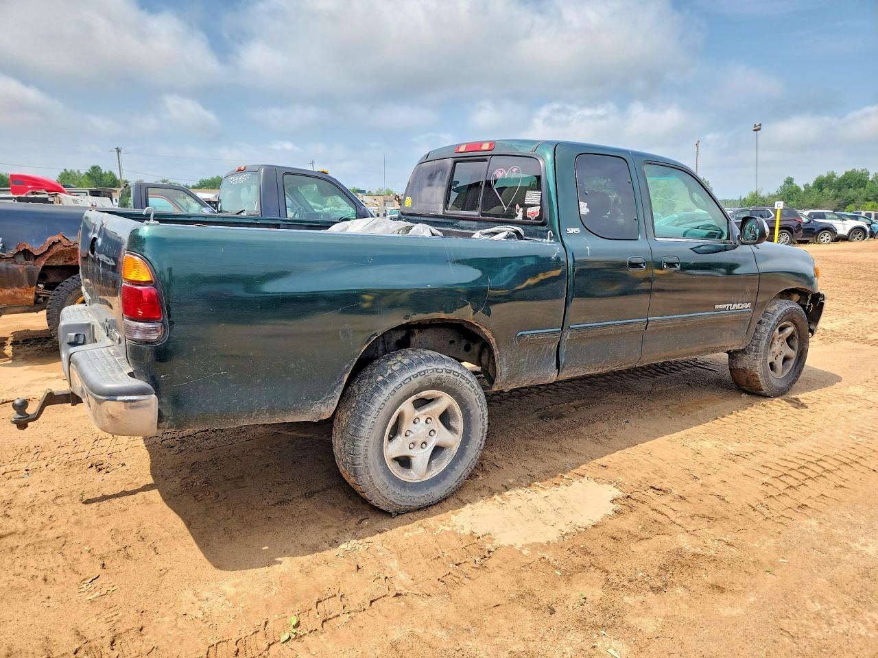 2001 Toyota Tundra Sr5 Green vin: 5TBBT441X1S202989