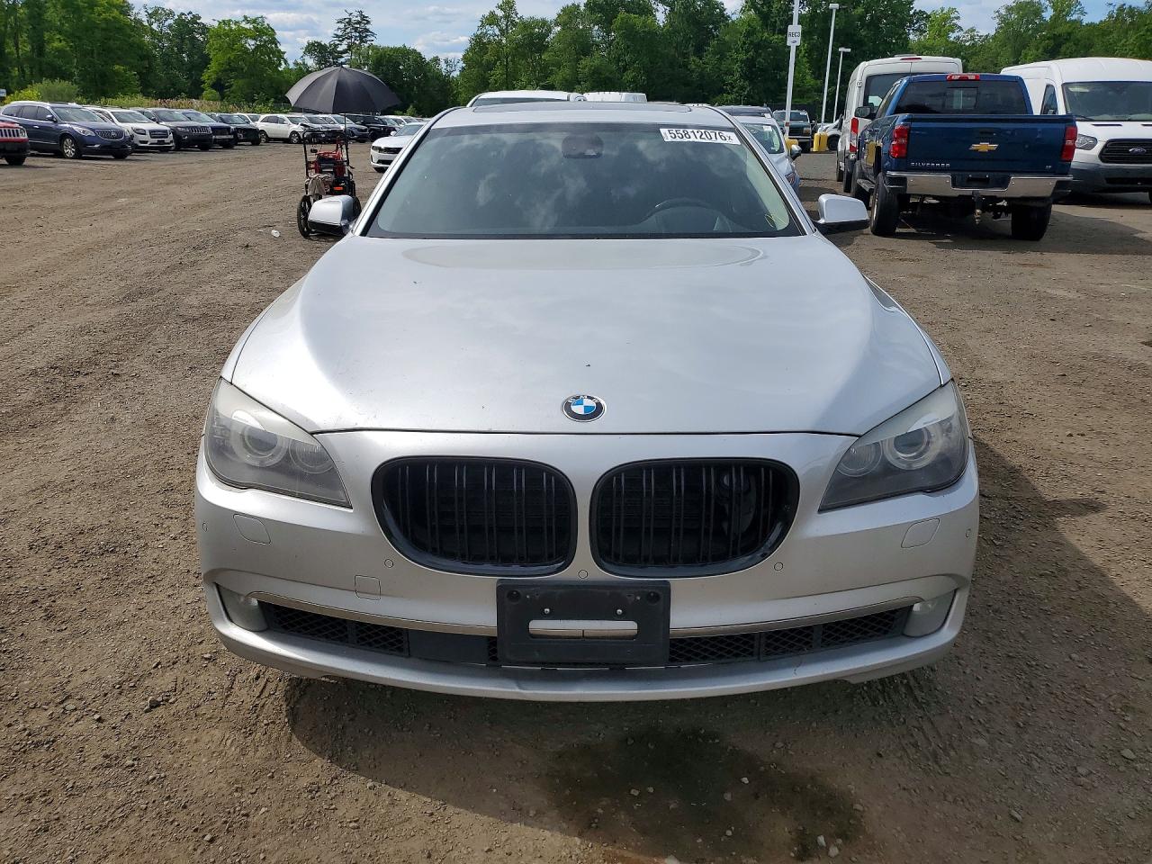 2012 Bmw 740 Li Silver vin: WBAKB4C55CC576135