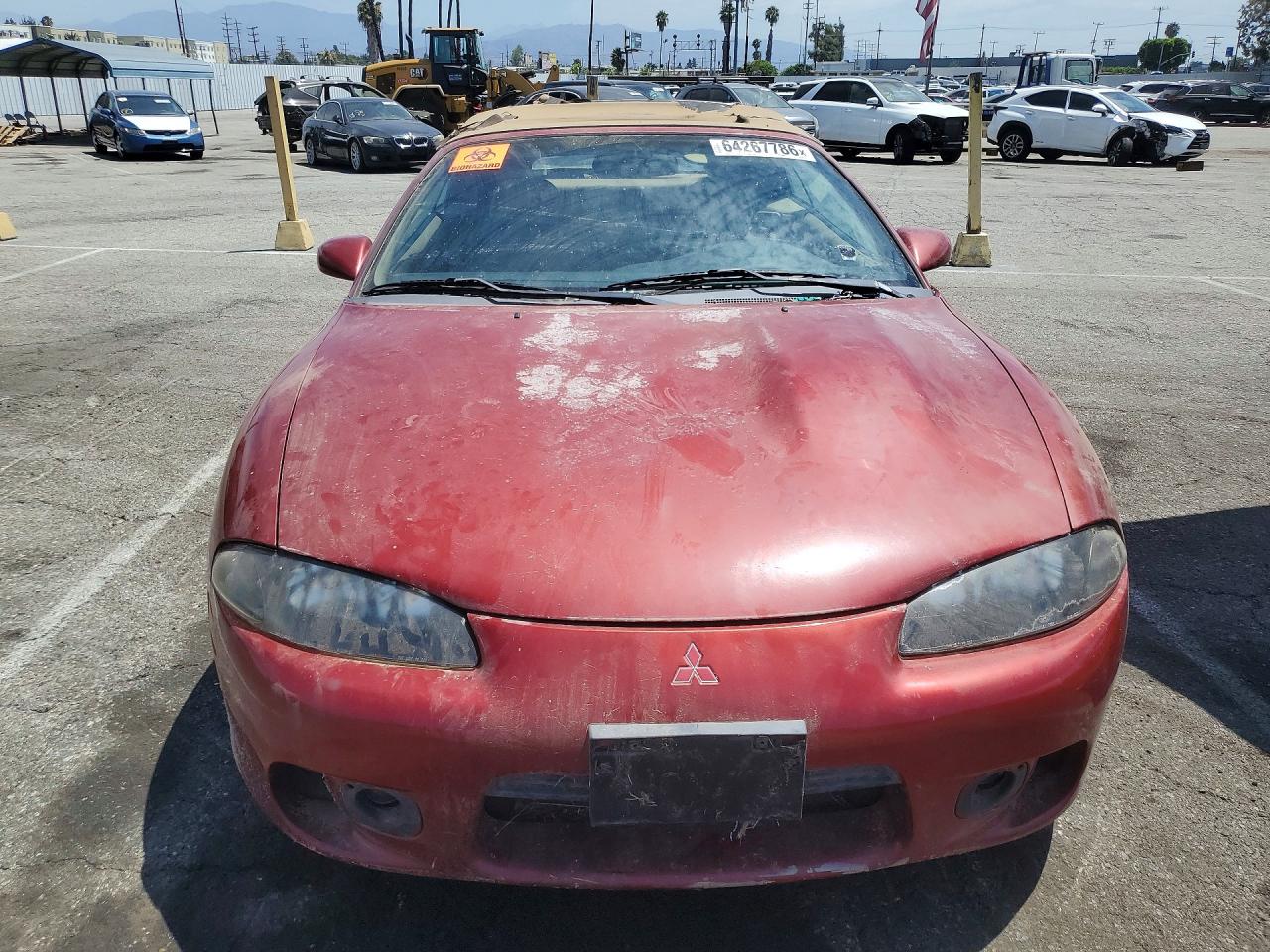 1997 Mitsubishi Eclipse Spyder Gst Red vin: 4A3AX55F5VE097164