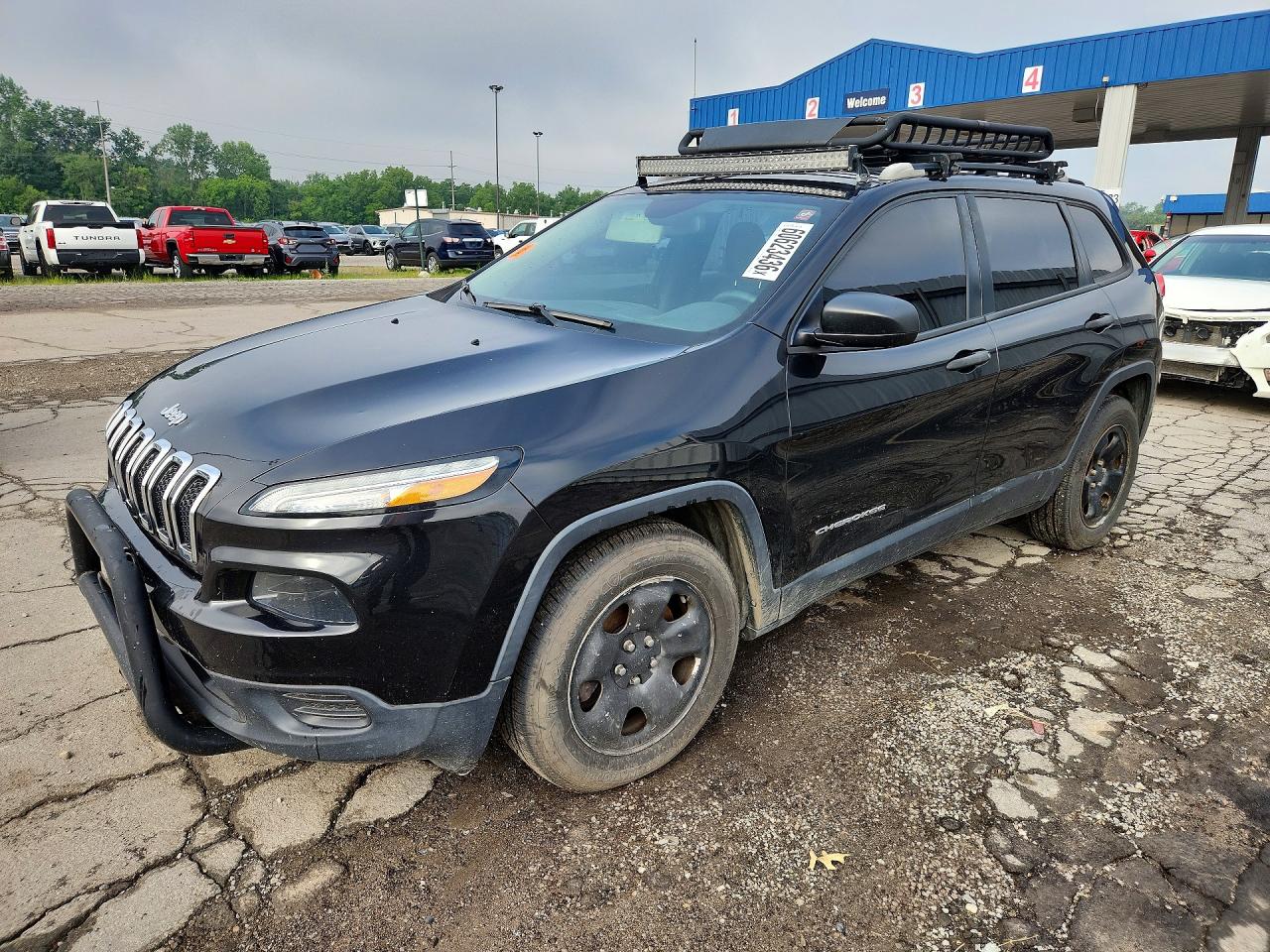 2015 Jeep Cherokee Sport Black vin: 1C4PJLAB1FW539309