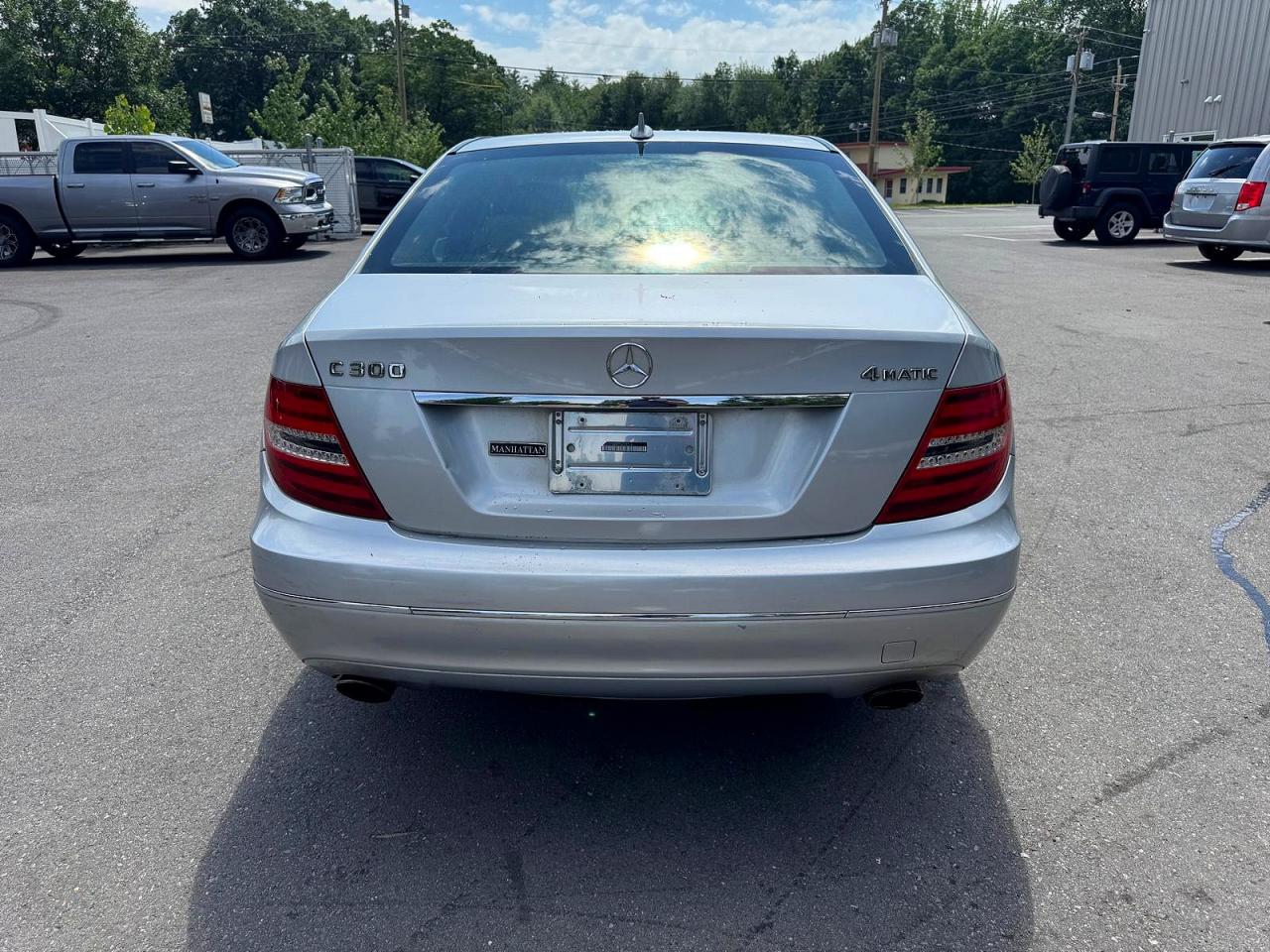 2014 Mercedes-benz C 300 4matic Silver vin: WDDGF8AB7EG239514