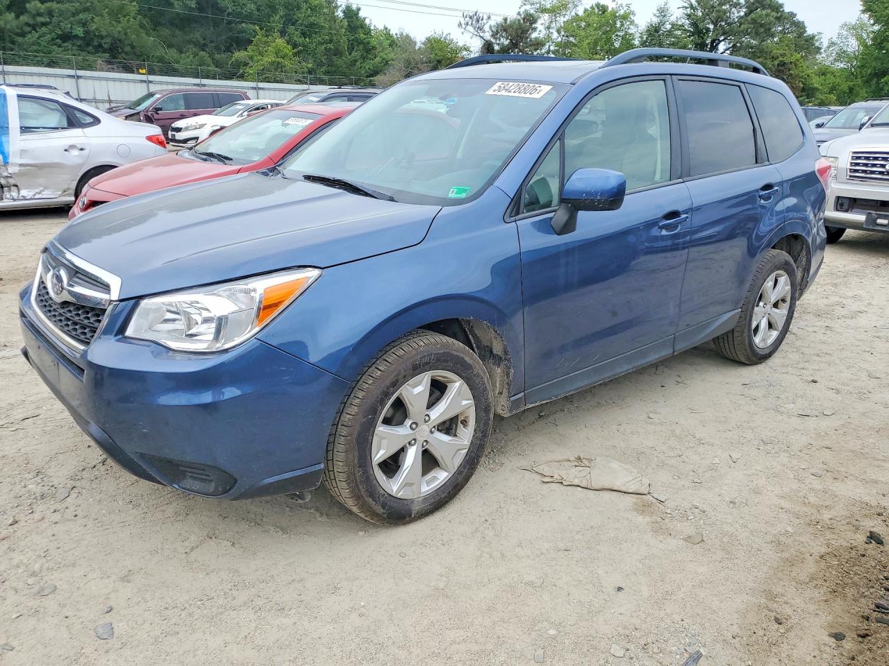 2014 Subaru Forester 2.5i Premium Blue vin: JF2SJAECXEH454734