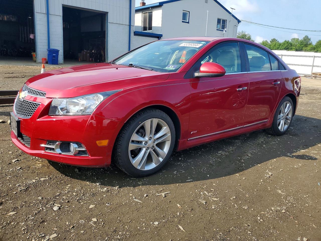 2013 Chevrolet Cruze Ltz Red vin: 1G1PG5SB0D7265836