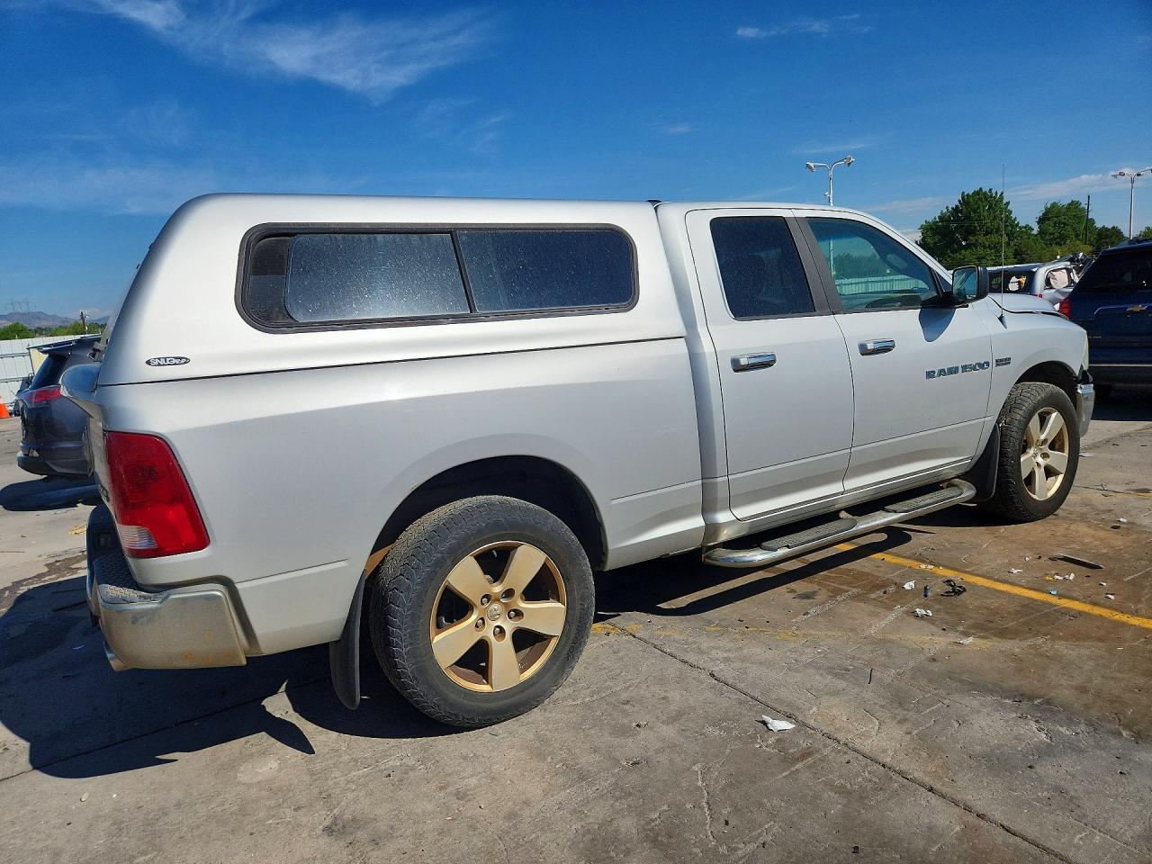 2012 Dodge Ram 1500 Slt Silver vin: 1C6RD7GTXCS153909