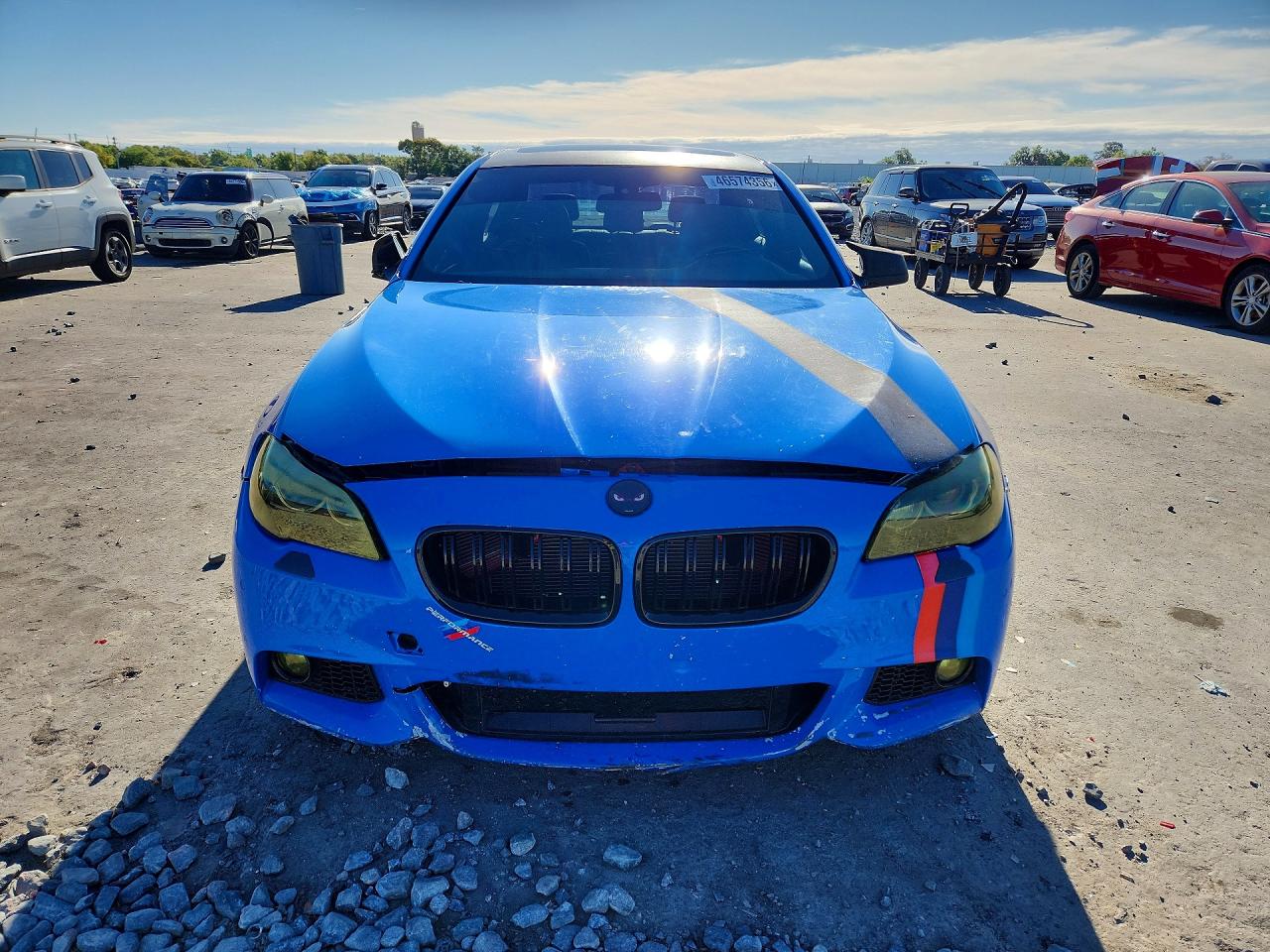 2012 Bmw 550 I Blue vin: WBAFR9C58CDV58264