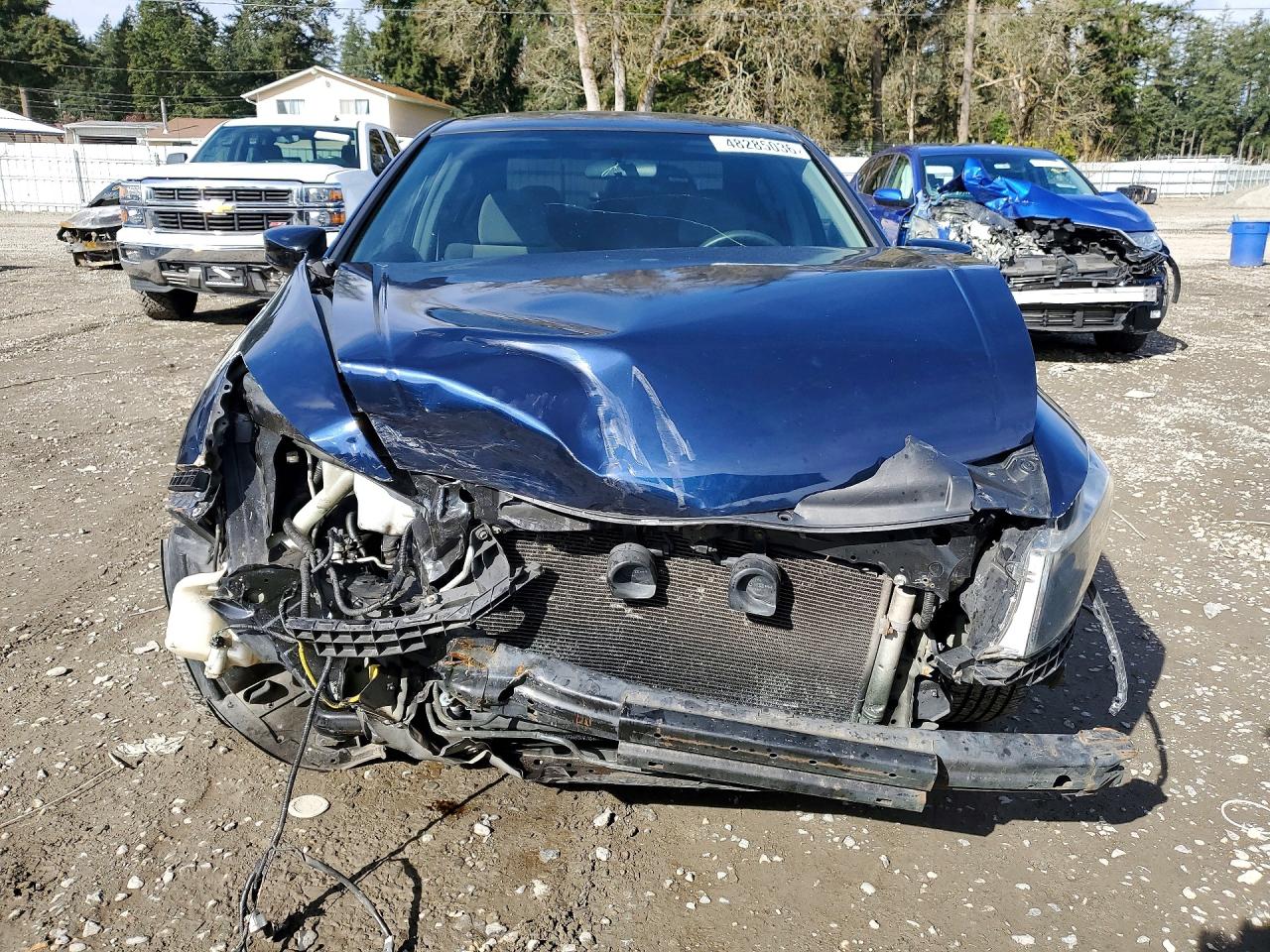 2008 Honda Accord Lxp Blue vin: JHMCP26468C067242