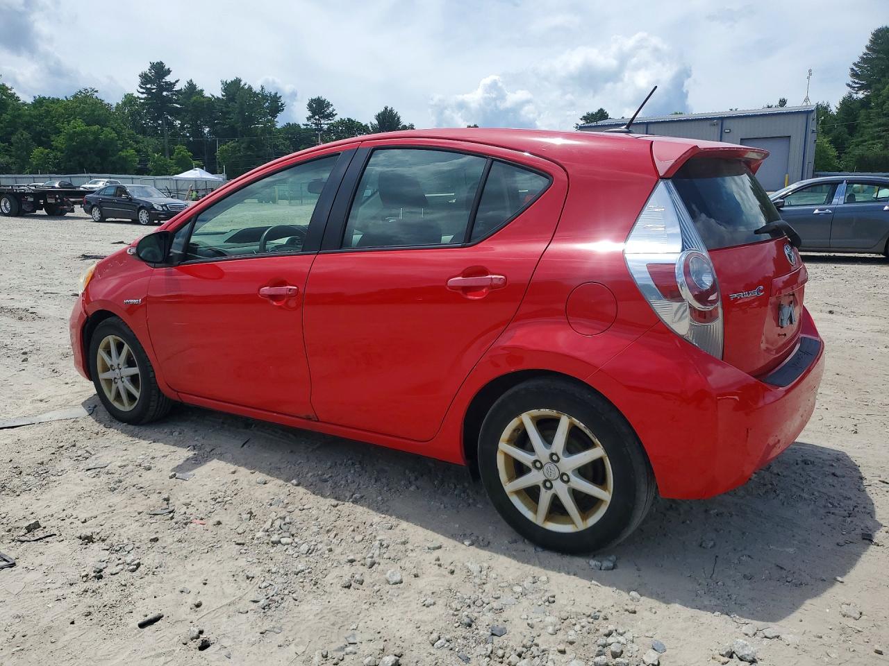 2012 Toyota Prius C Three Red vin: JTDKDTB31C1021590