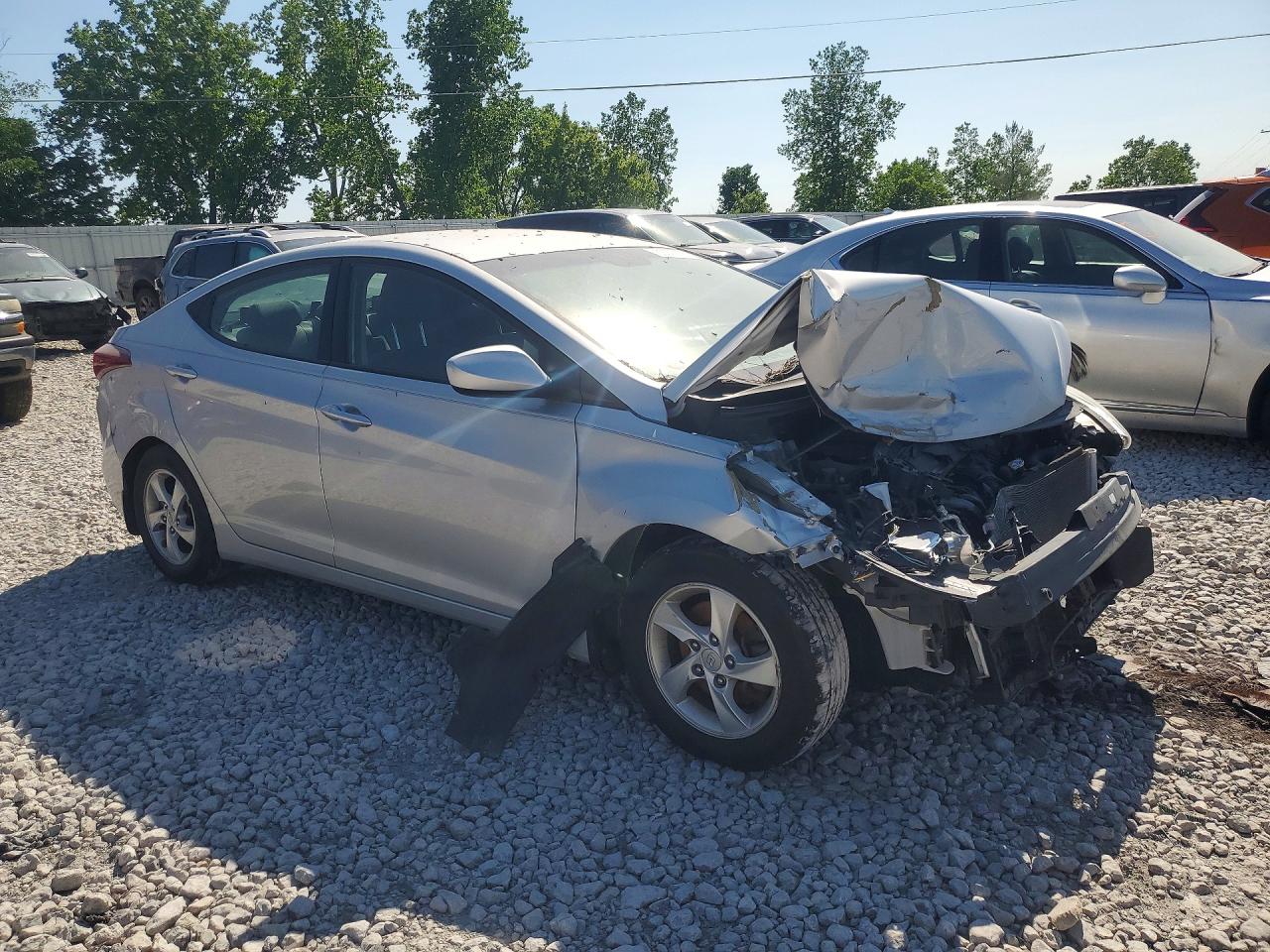 2015 Hyundai Elantra Se Silver vin: KMHDH4AE5FU452390