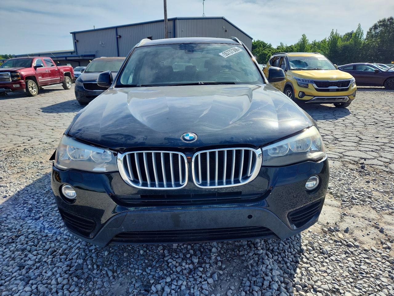 2015 Bmw X3 Sdrive28i Black vin: 5UXWZ7C58F0F75845