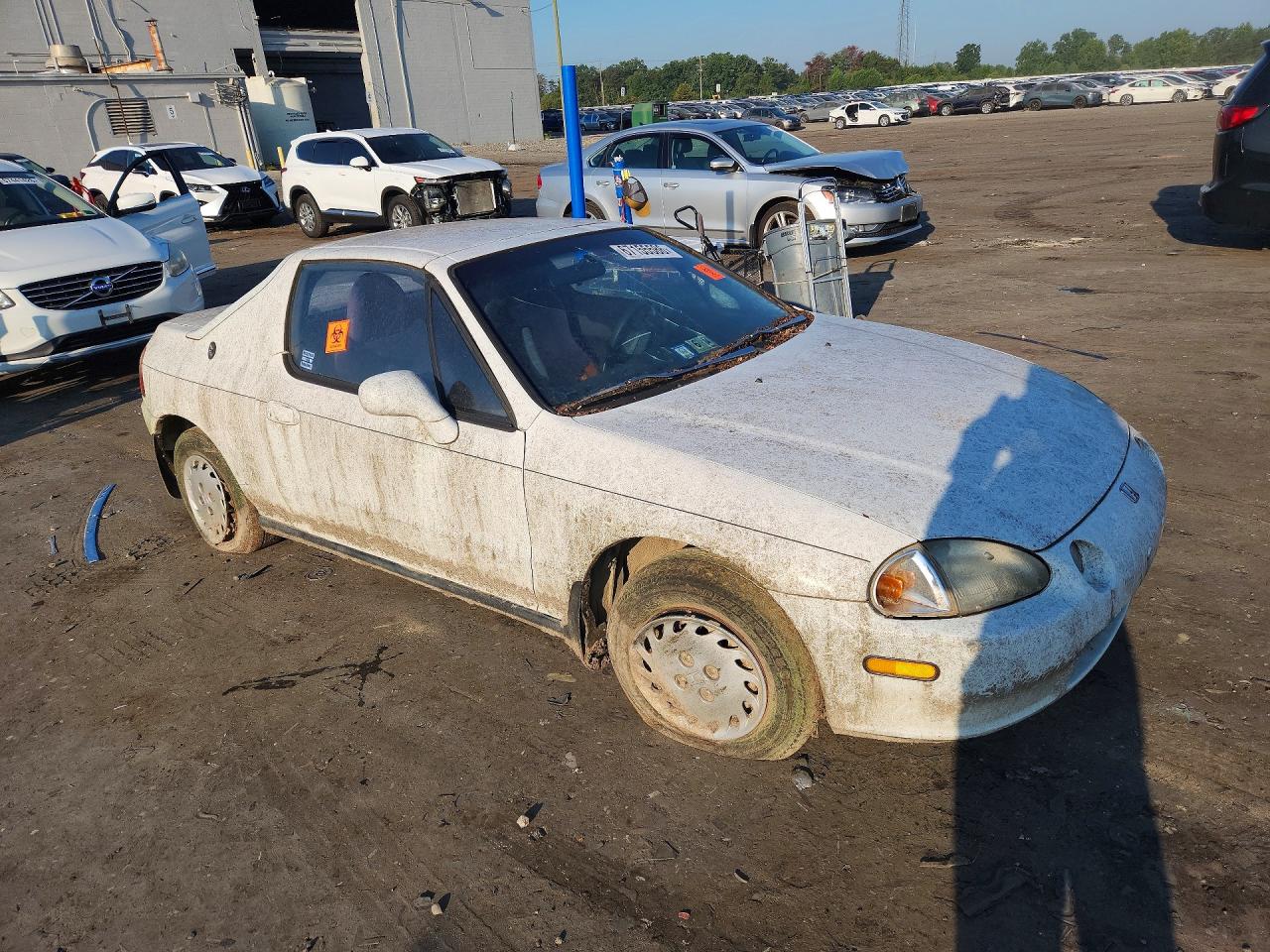 1994 Honda Civic Del Sol S White vin: JHMEG1244RS006875