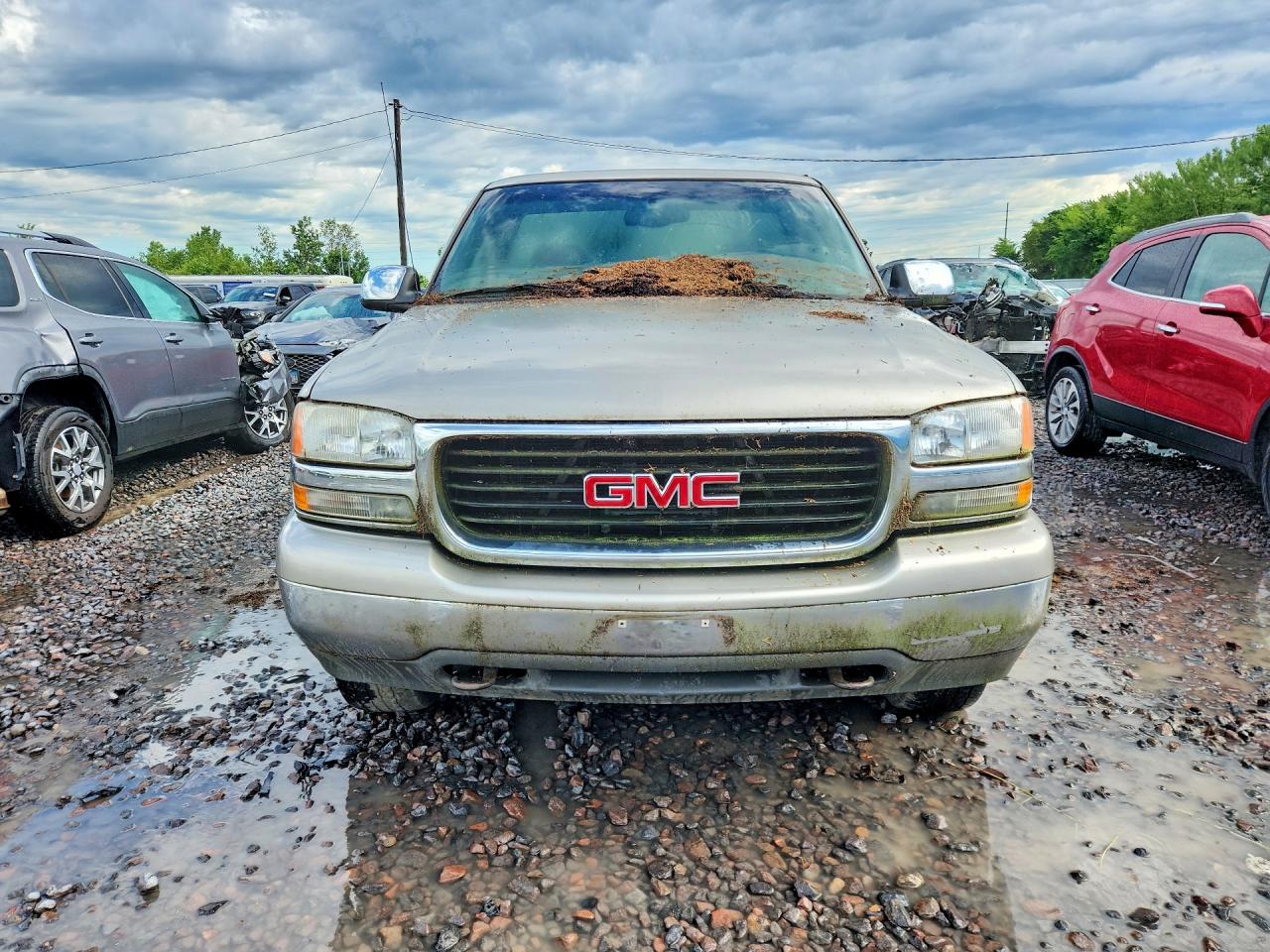2002 Gmc New Sierra K1500 Gray vin: 1GTEK14T22Z231054