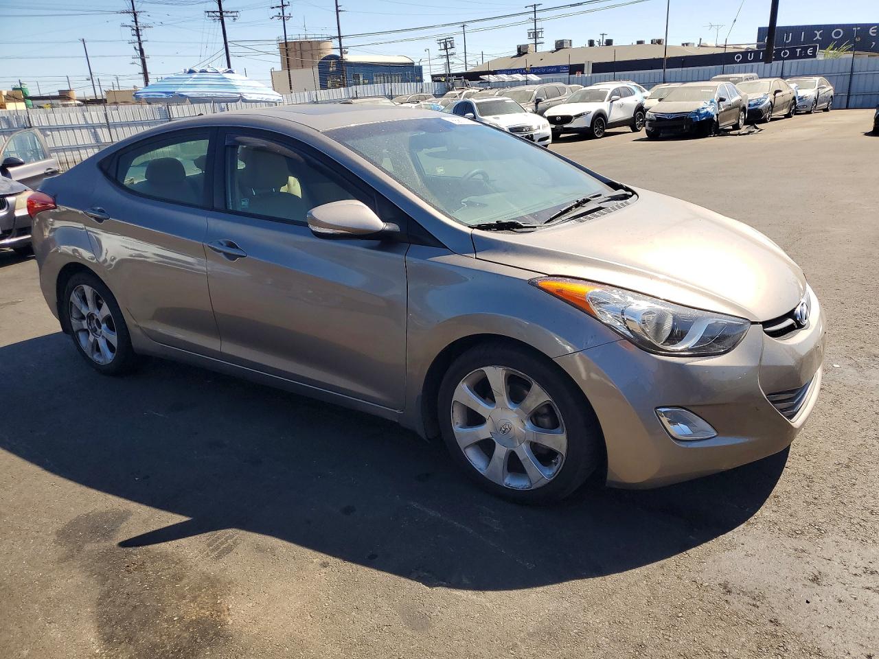 2013 Hyundai Elantra Limited Gray vin: 5NPDH4AE3DH227610