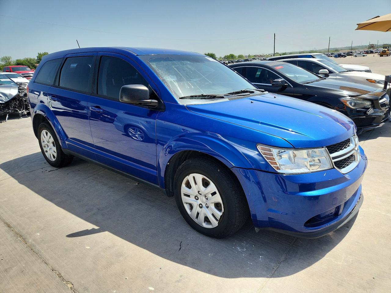 2015 Dodge Journey Blue vin: 3C4PDCAB2FT715376