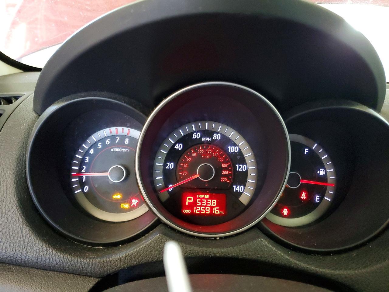 2010 Kia Forte Koup Ex Red vin: KNAFU6A24A5307612