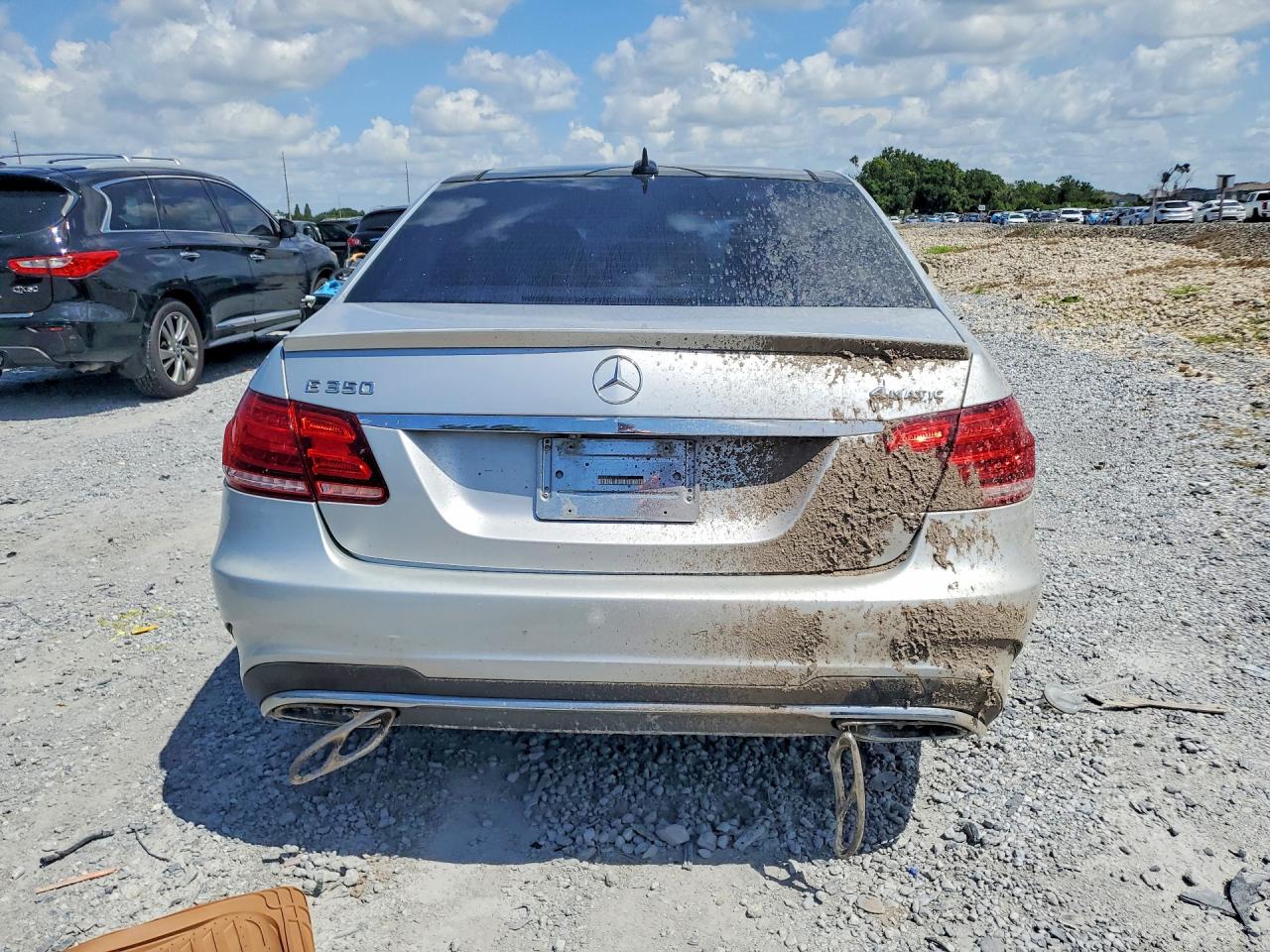 2014 Mercedes-benz E 350 4matic Silver vin: WDDHF8JB0EB001229