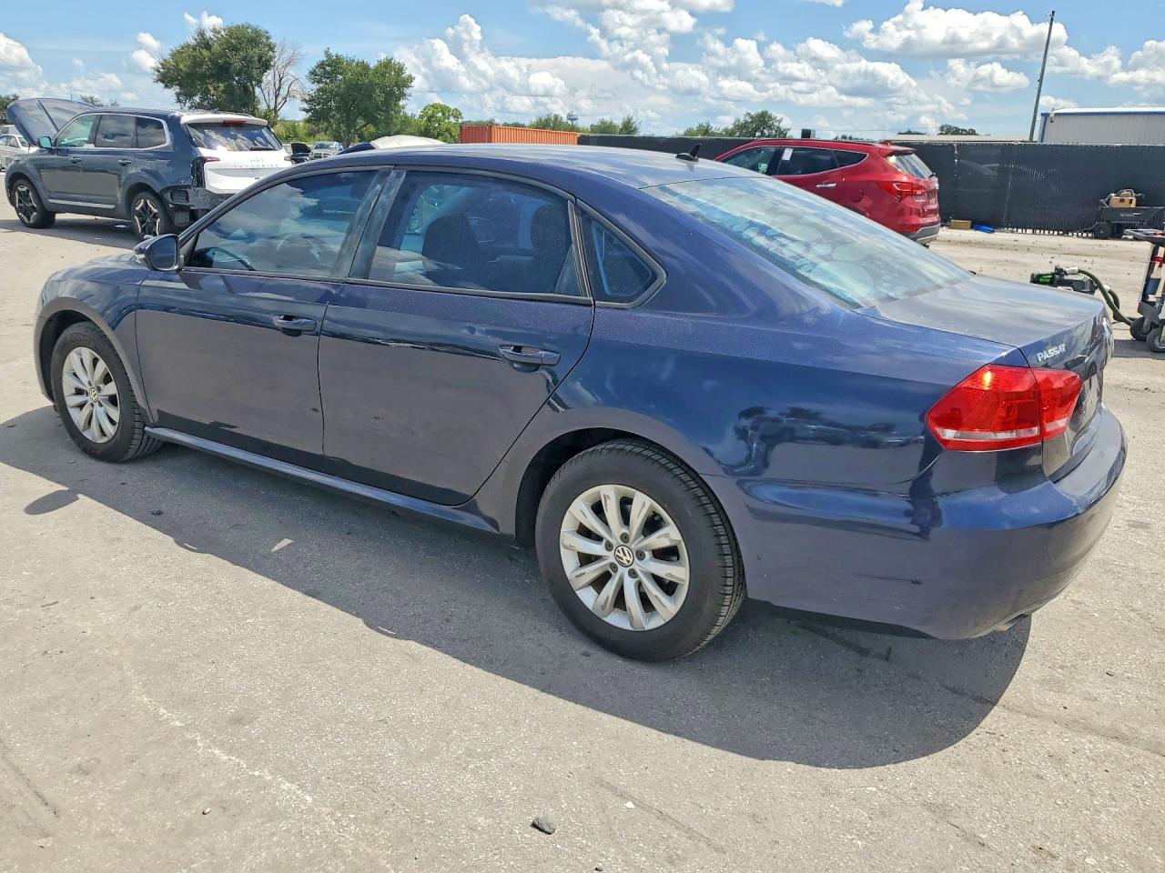 2012 Volkswagen Passat S Blue vin: 1VWAH7A36CC089152