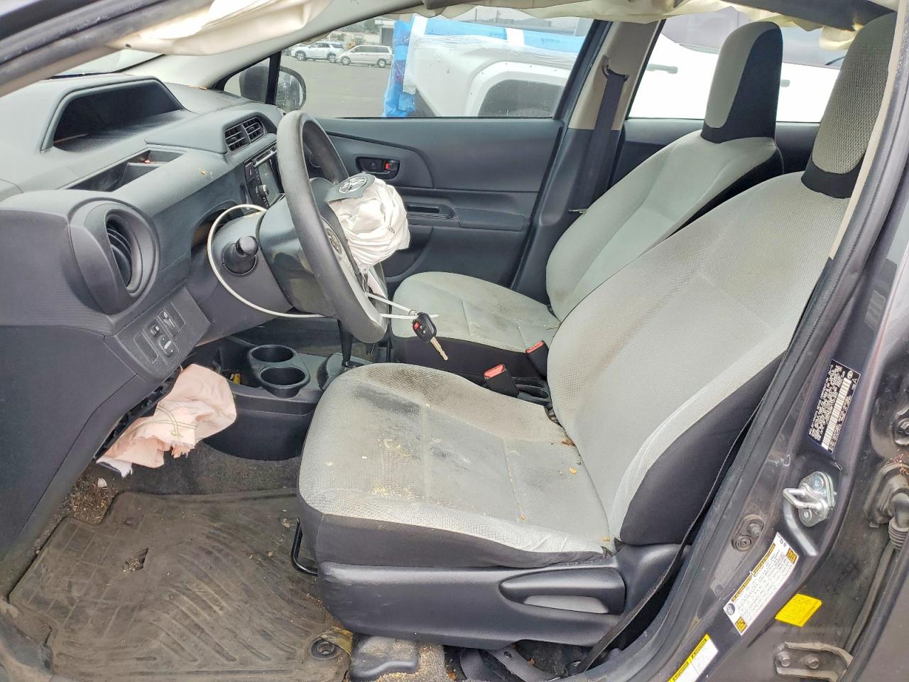 2015 Toyota Prius C One Gray vin: JTDKDTB38F1101800