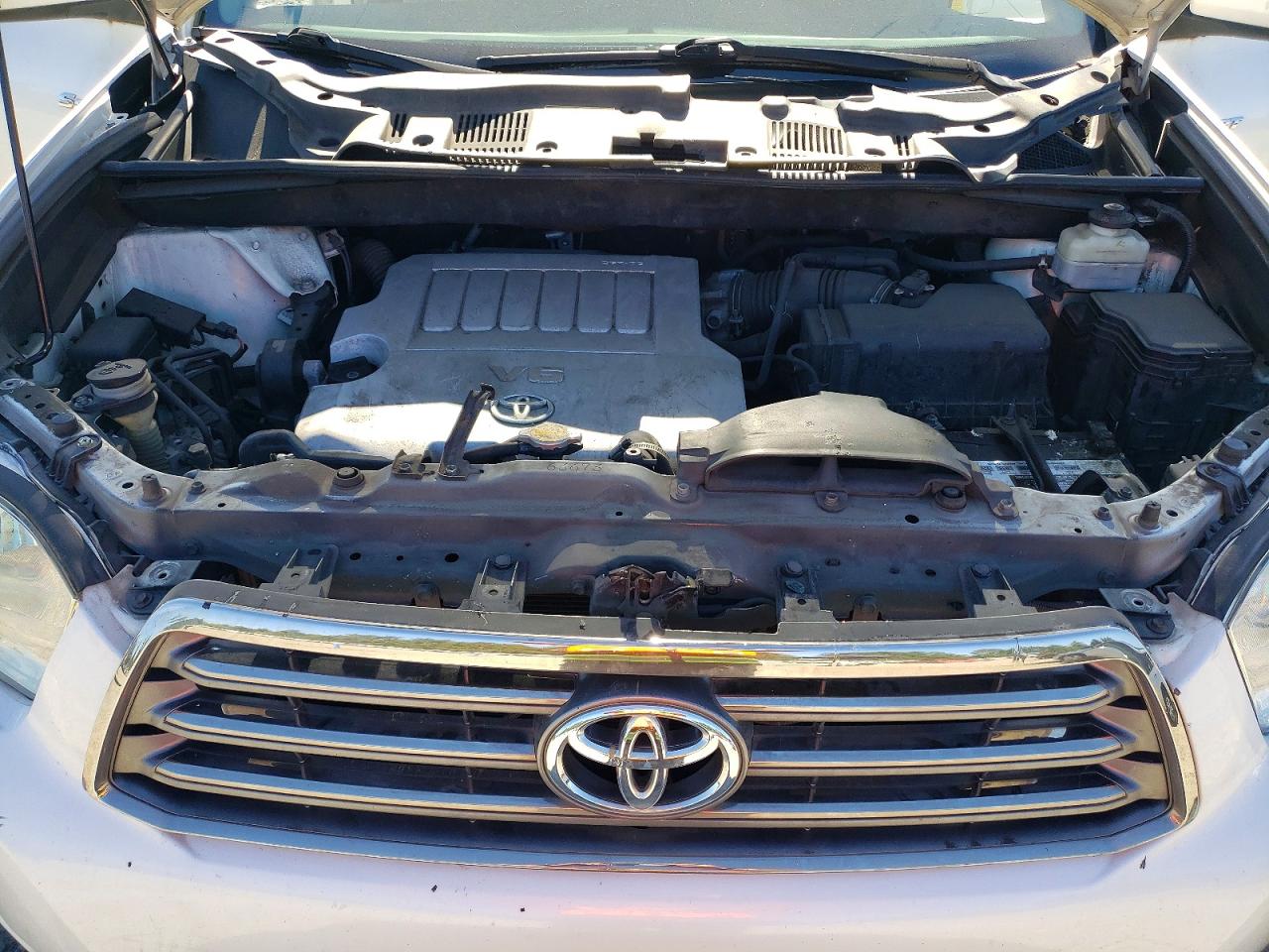 2010 Toyota Highlander Sport White vin: 5TDEK3EH5AS002485