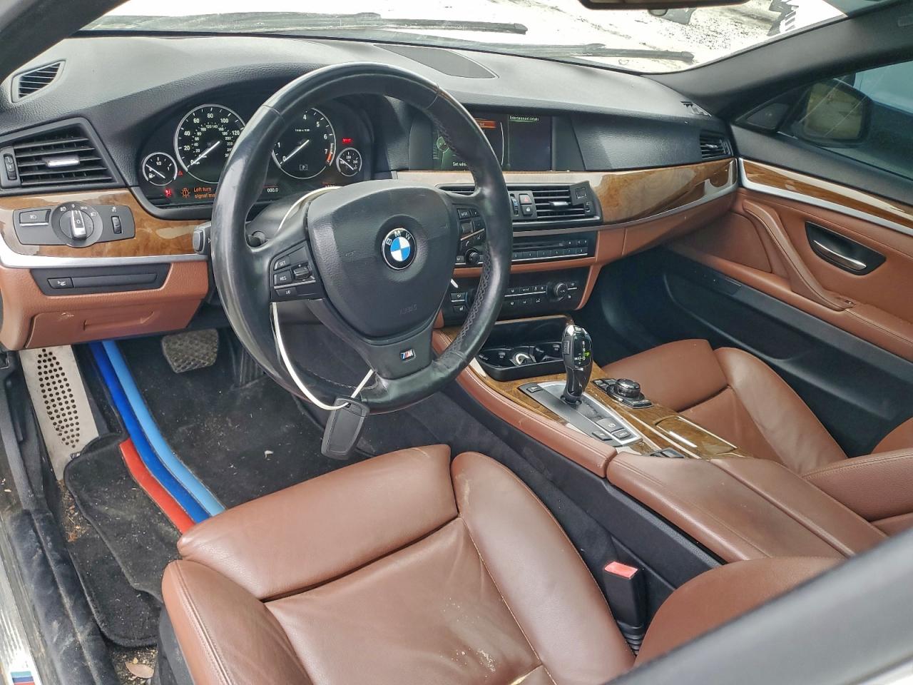 2013 Bmw 550 I White vin: WBAFR9C55DDX81105