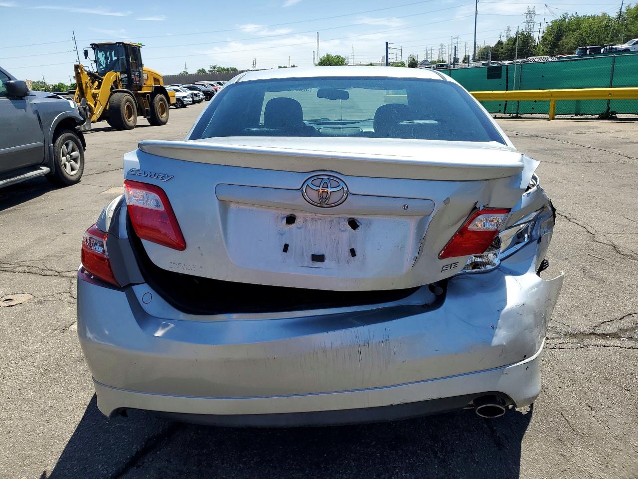 2007 Toyota Camry Se V6 Silver vin: 4T1BK46K37U032328