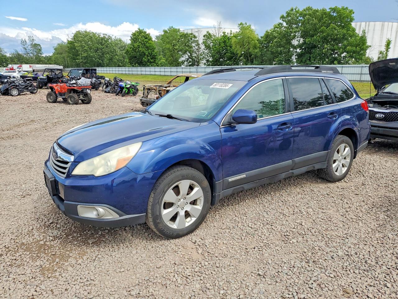 2011 Subaru Outback 2.5i Premium Blue vin: 4S4BRBGC4B3321921