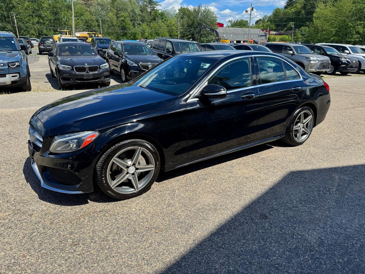 2015 Mercedes-benz C 300 4matic Black vin: 55SWF4KB4FU052464