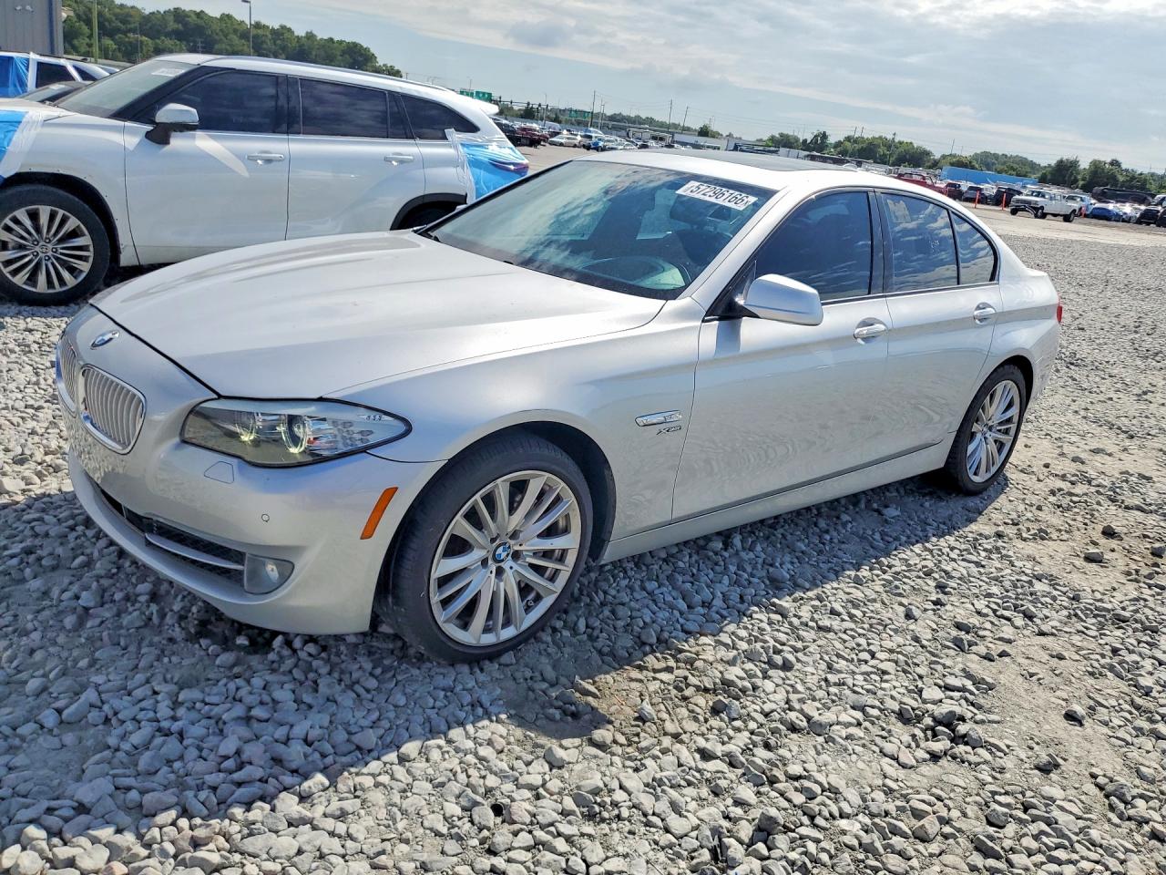2012 Bmw 550 Xi Silver vin: WBAFU9C59CC786987