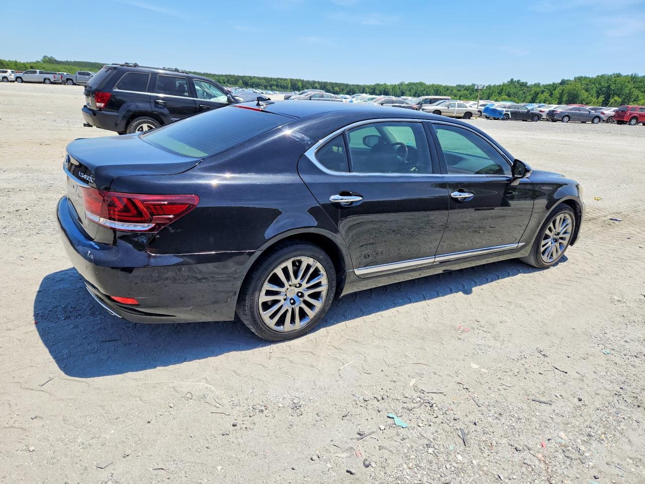 2013 Lexus Ls 460l Black vin: JTHGL5EF0D5049920