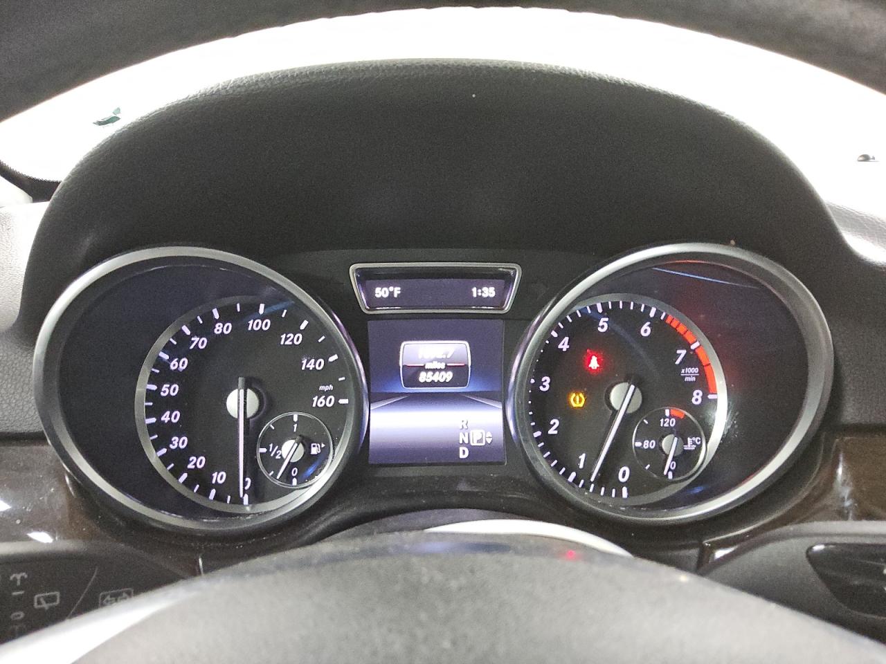 2015 Mercedes-benz Ml 350 4matic Gray vin: 4JGDA5HB9FA593423 Damage: Warning - Tire Pressure, On, Unacceptable