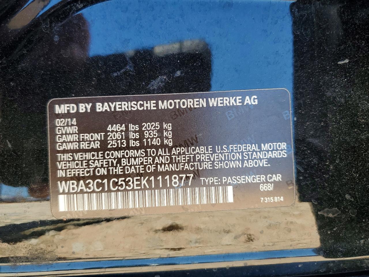 2014 Bmw 328 I Sulev Black vin: WBA3C1C53EK111877