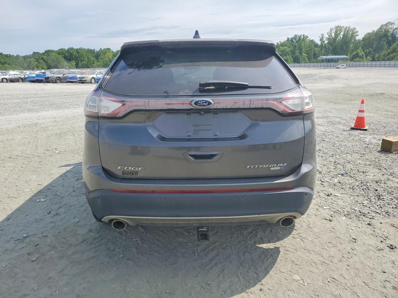 2017 Ford Edge Titanium Gray vin: 2FMPK4K92HBB12056