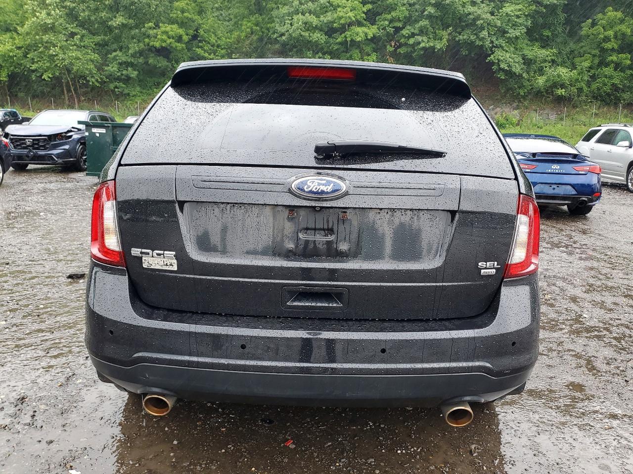 2014 Ford Edge Sel Black vin: 2FMDK4JC0EBA22433