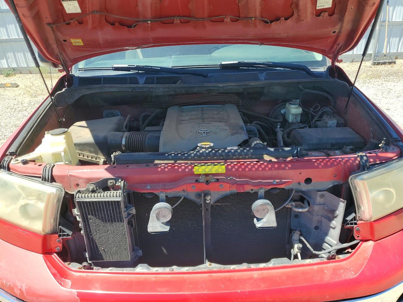 2007 Toyota Tundra Crewmax Sr5 Red vin: 5TBDV54167S471329
