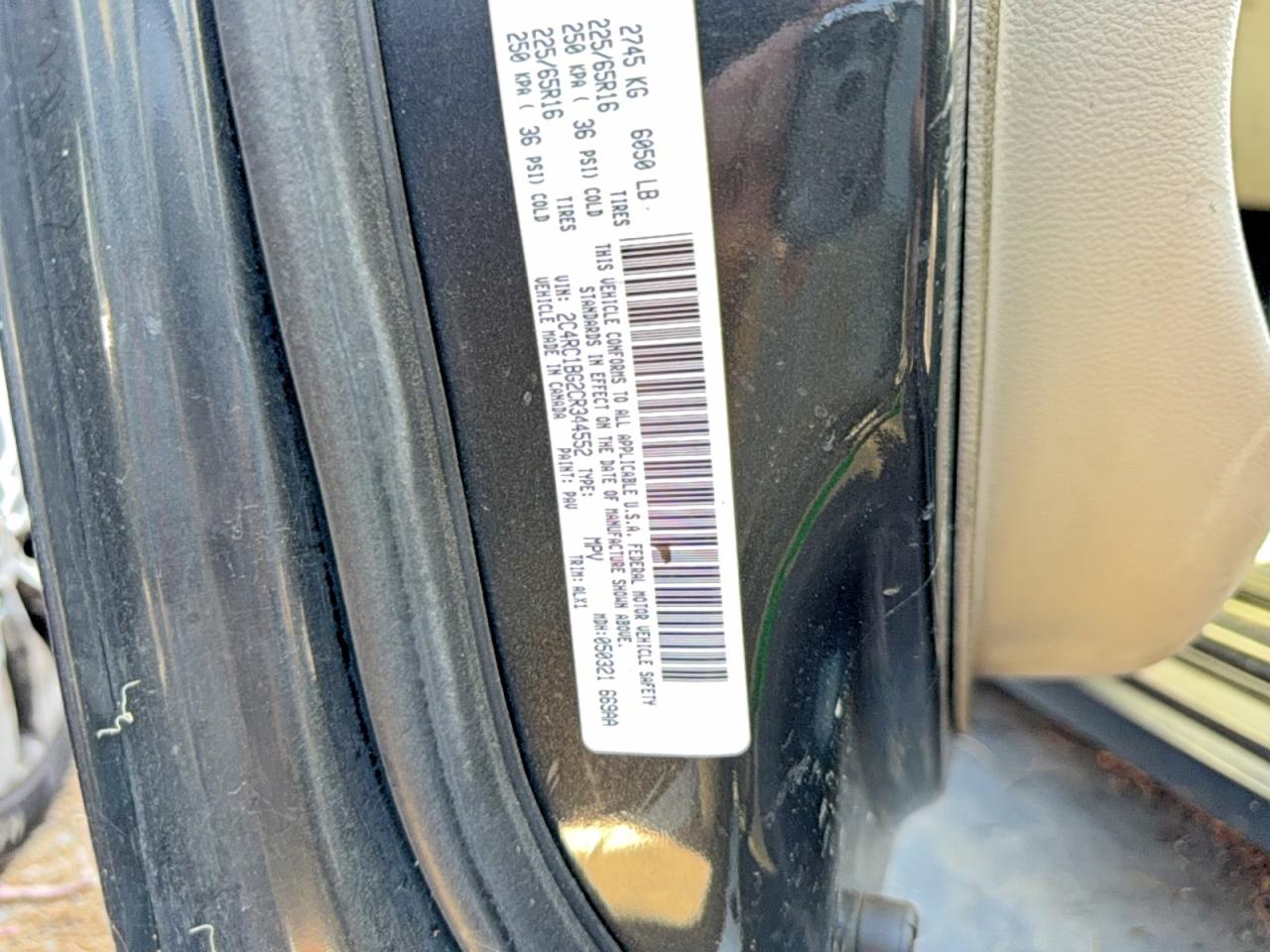 2012 Chrysler Town & Country Touring Gray vin: 2C4RC1BG2CR344552