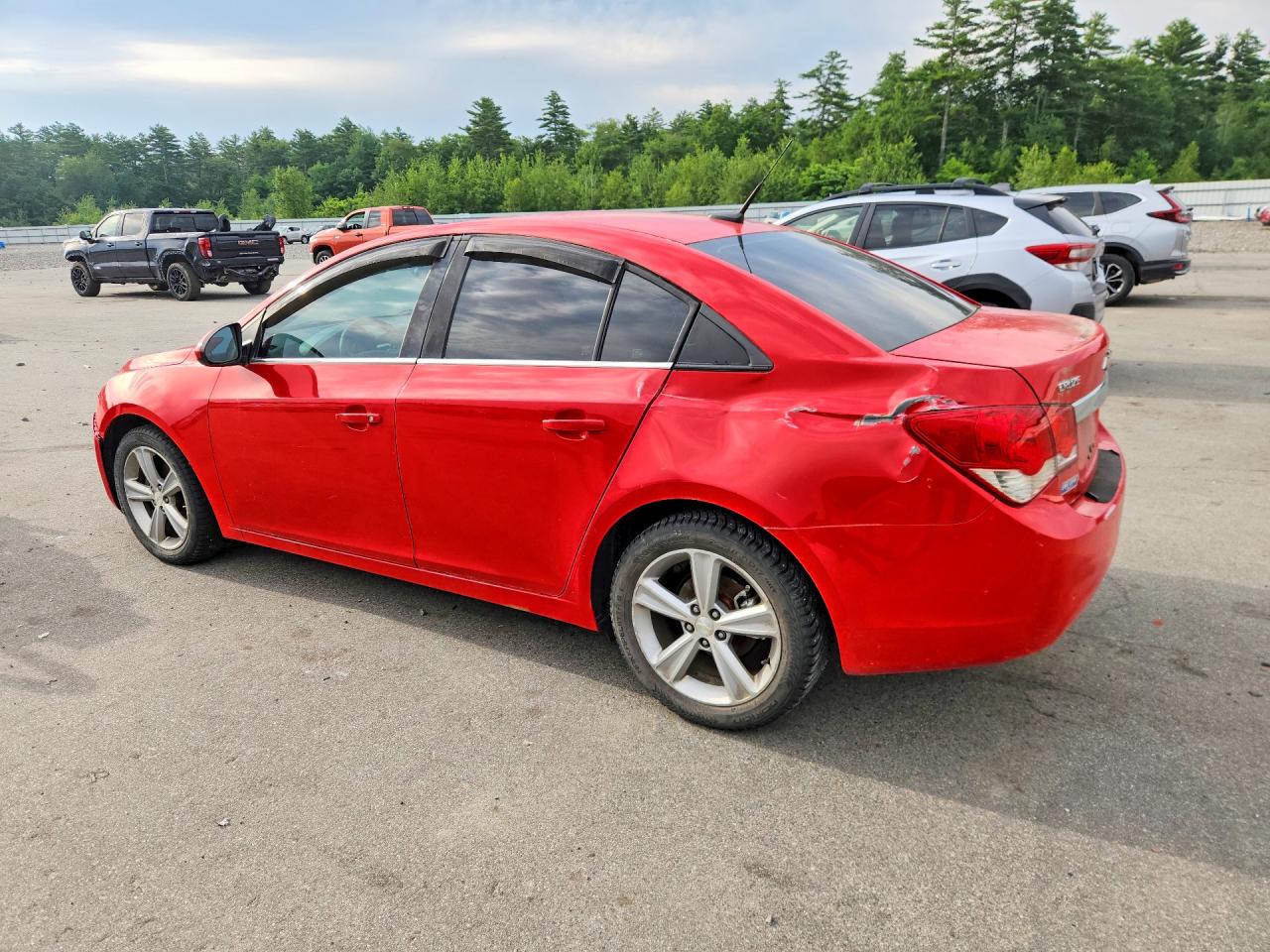 2014 Chevrolet Cruze Lt Red vin: 1G1PE5SB2E7312016