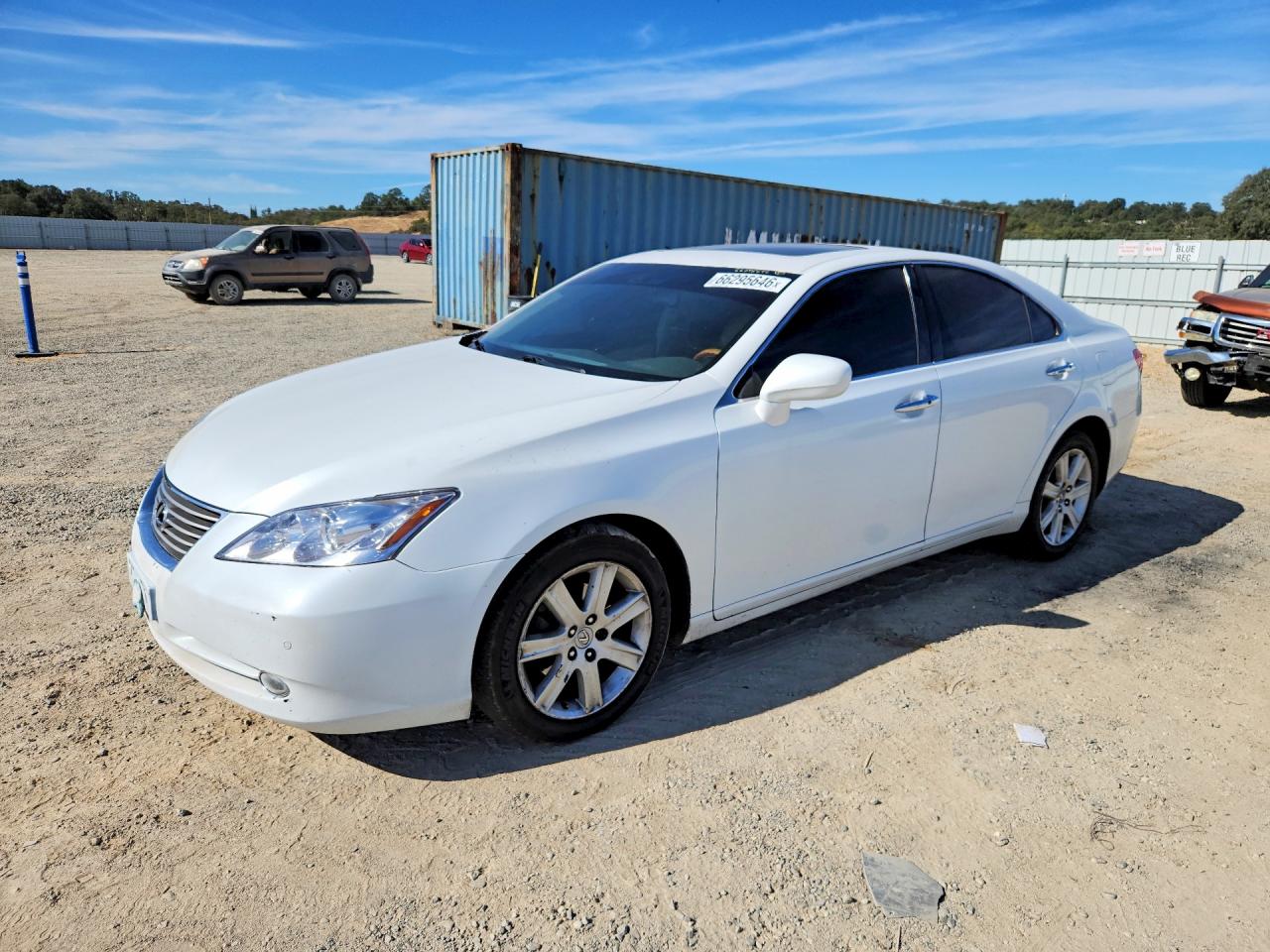 2009 Lexus Es 350 White vin: JTHBJ46G492304949