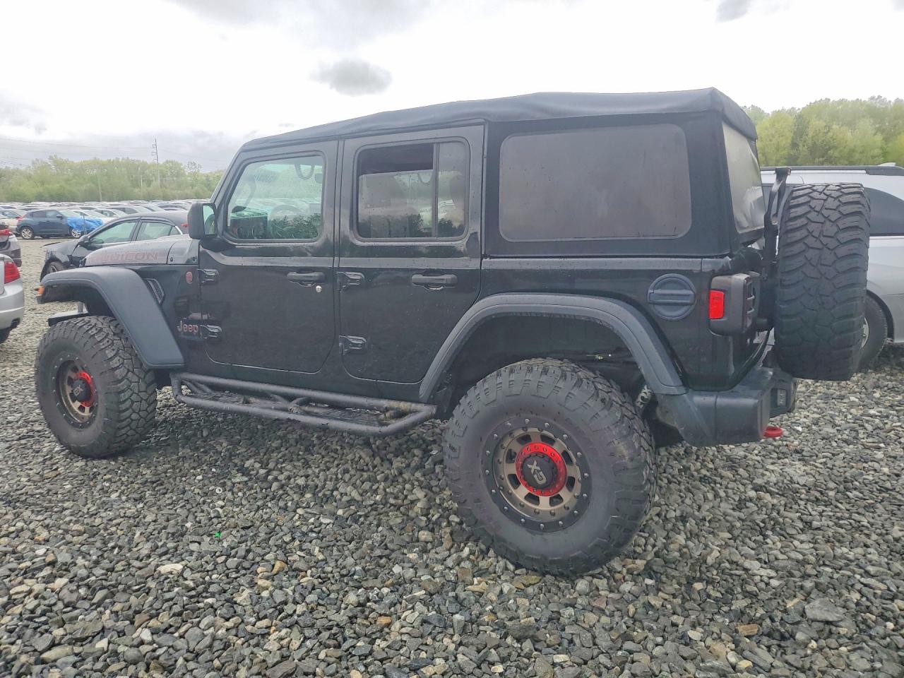 2018 Jeep Wrangler Unlimited Rubicon Black vin: 1C4HJXFG9JW284126