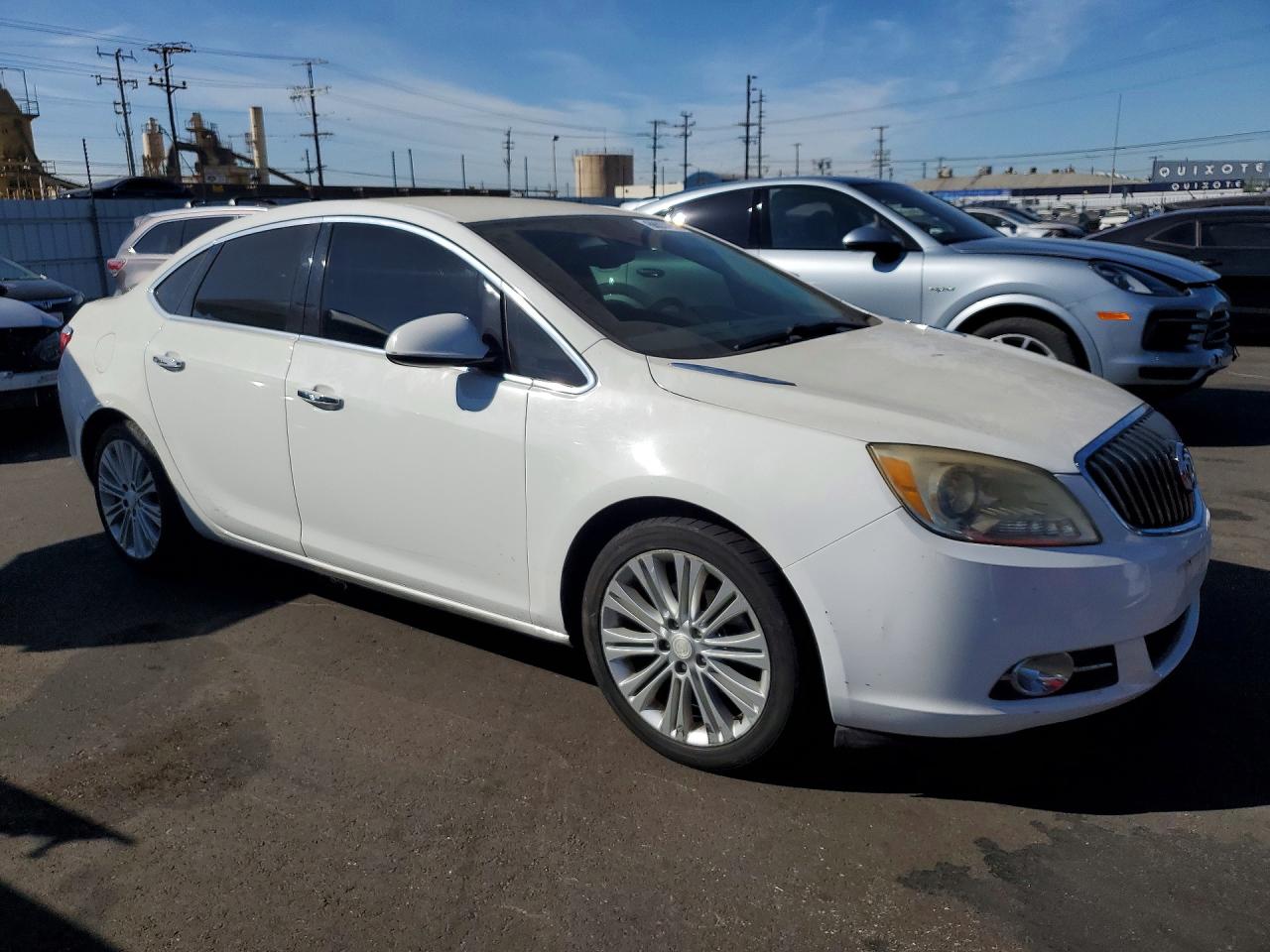 2014 Buick Verano White vin: 1G4PP5SK9E4160203