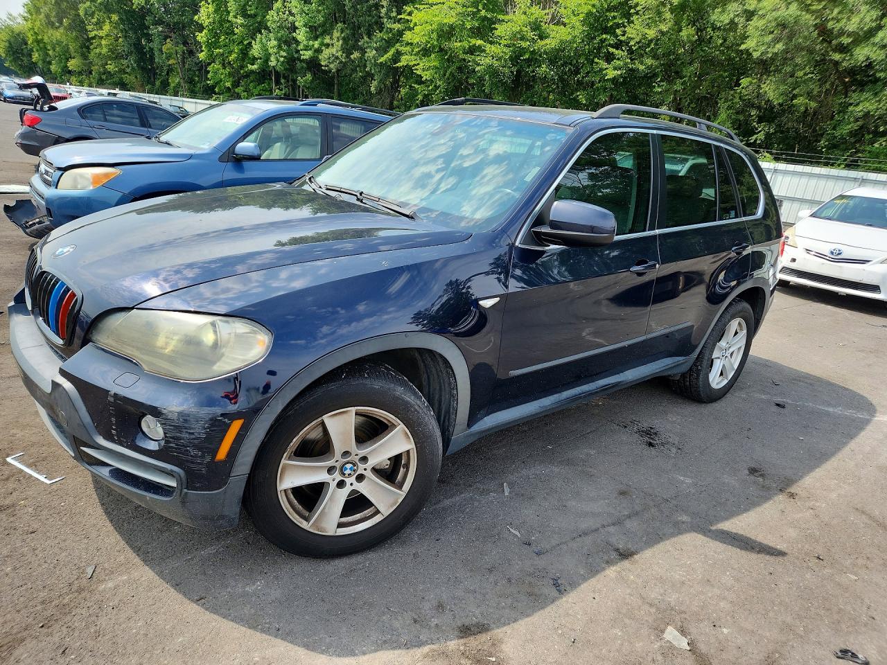 2007 Bmw X5 4.8i Синий vin: 4USFE83517LY65287