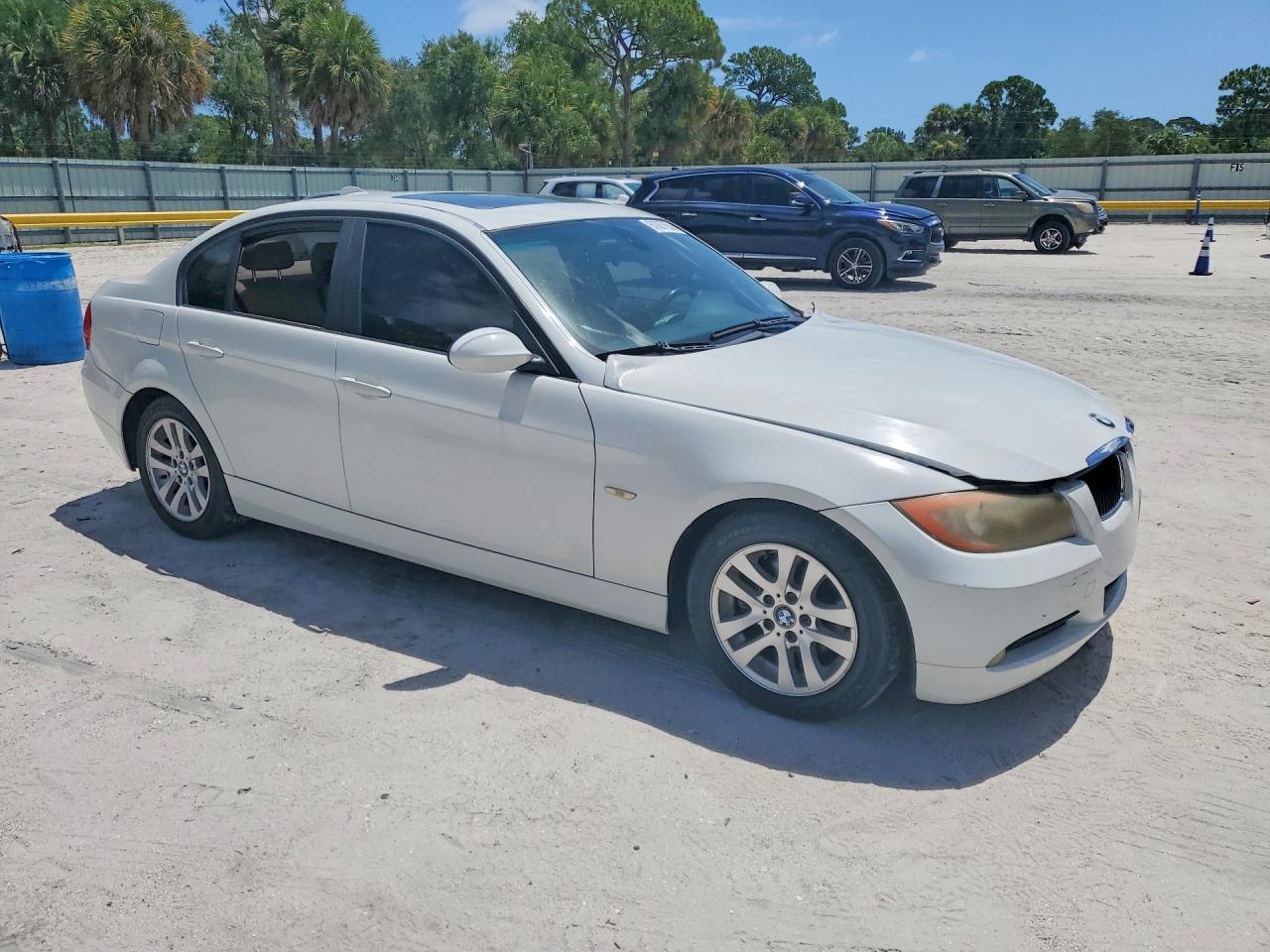 2006 Bmw 325 I White vin: WBAVB13536PT16275