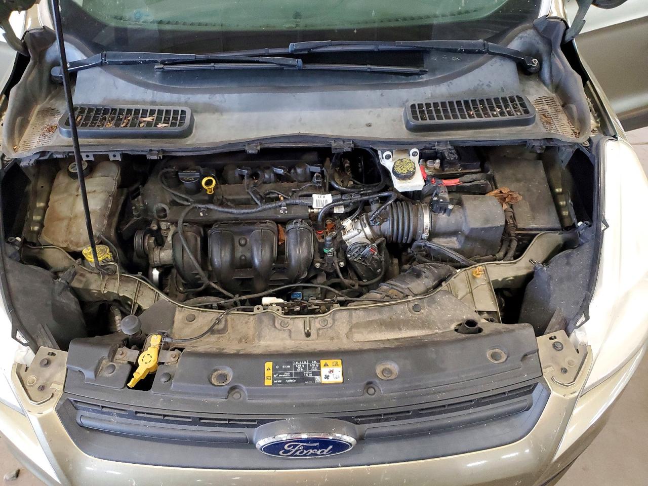 2013 Ford Escape S Green vin: 1FMCU0F79DUD69603