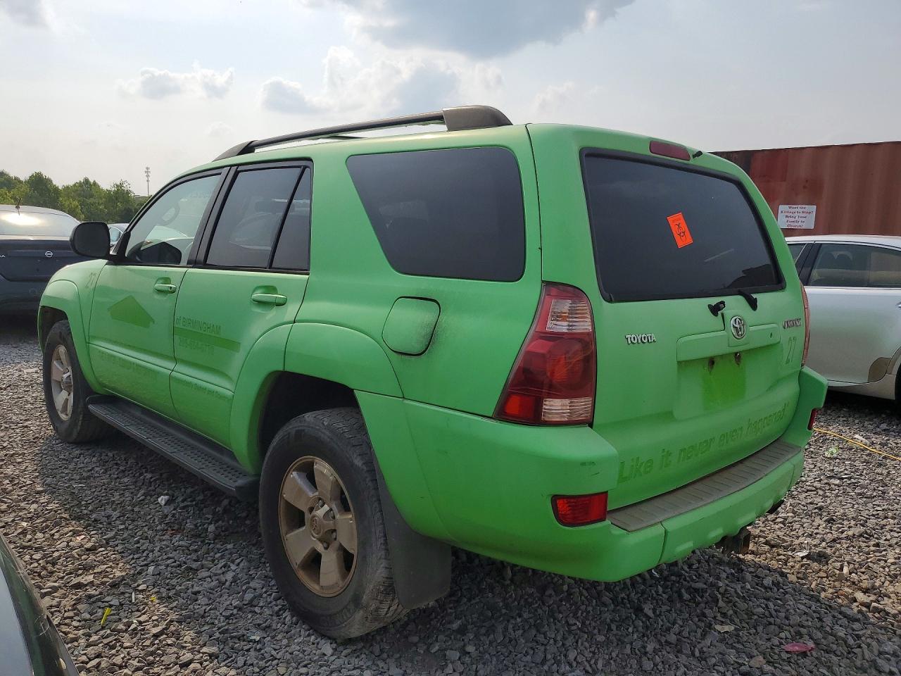 2004 Toyota 4runner Sr5 Green vin: JTEZU14R940020470