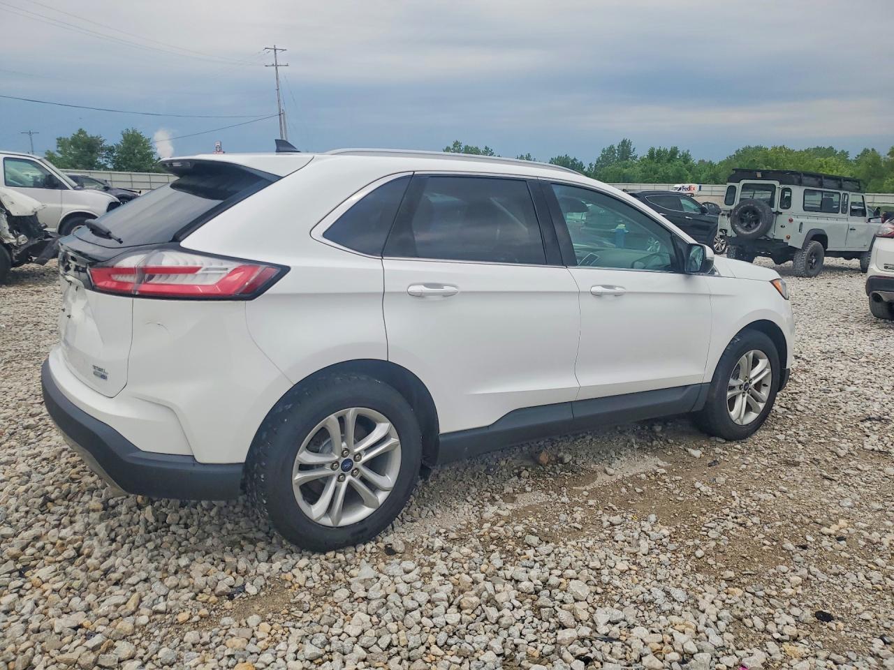 2020 Ford Edge Sel White vin: 2FMPK4J9XLBB20660
