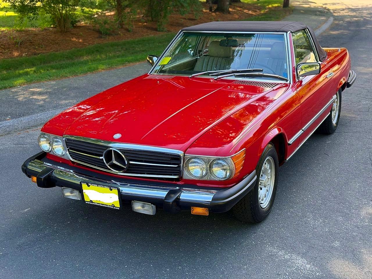 1982 Mercedes-benz 380 Sl Red vin: WDBBA45A6CB013194