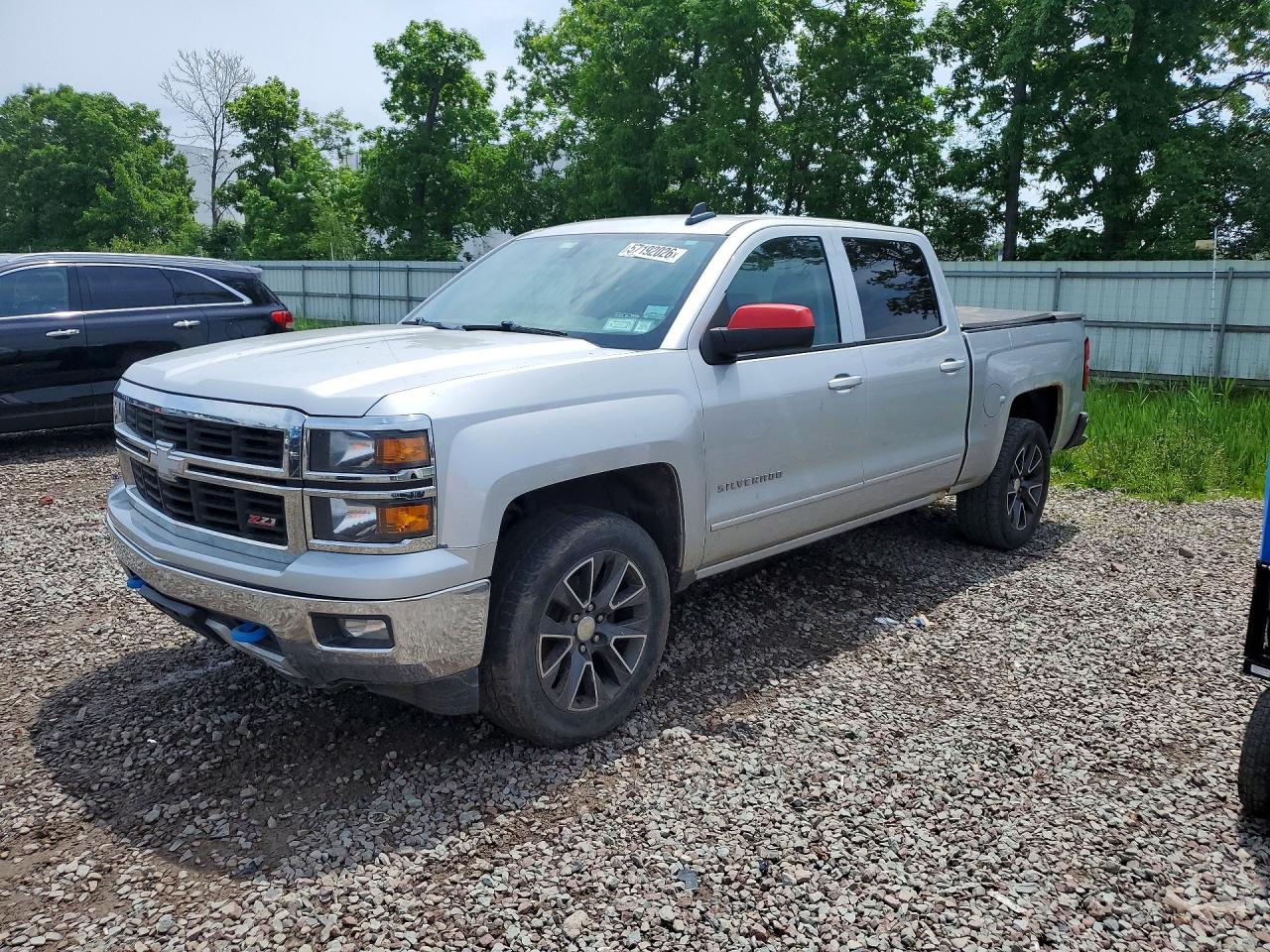 2015 Chevrolet Silverado K1500 Lt Gray vin: 3GCUKREC1FG239371
