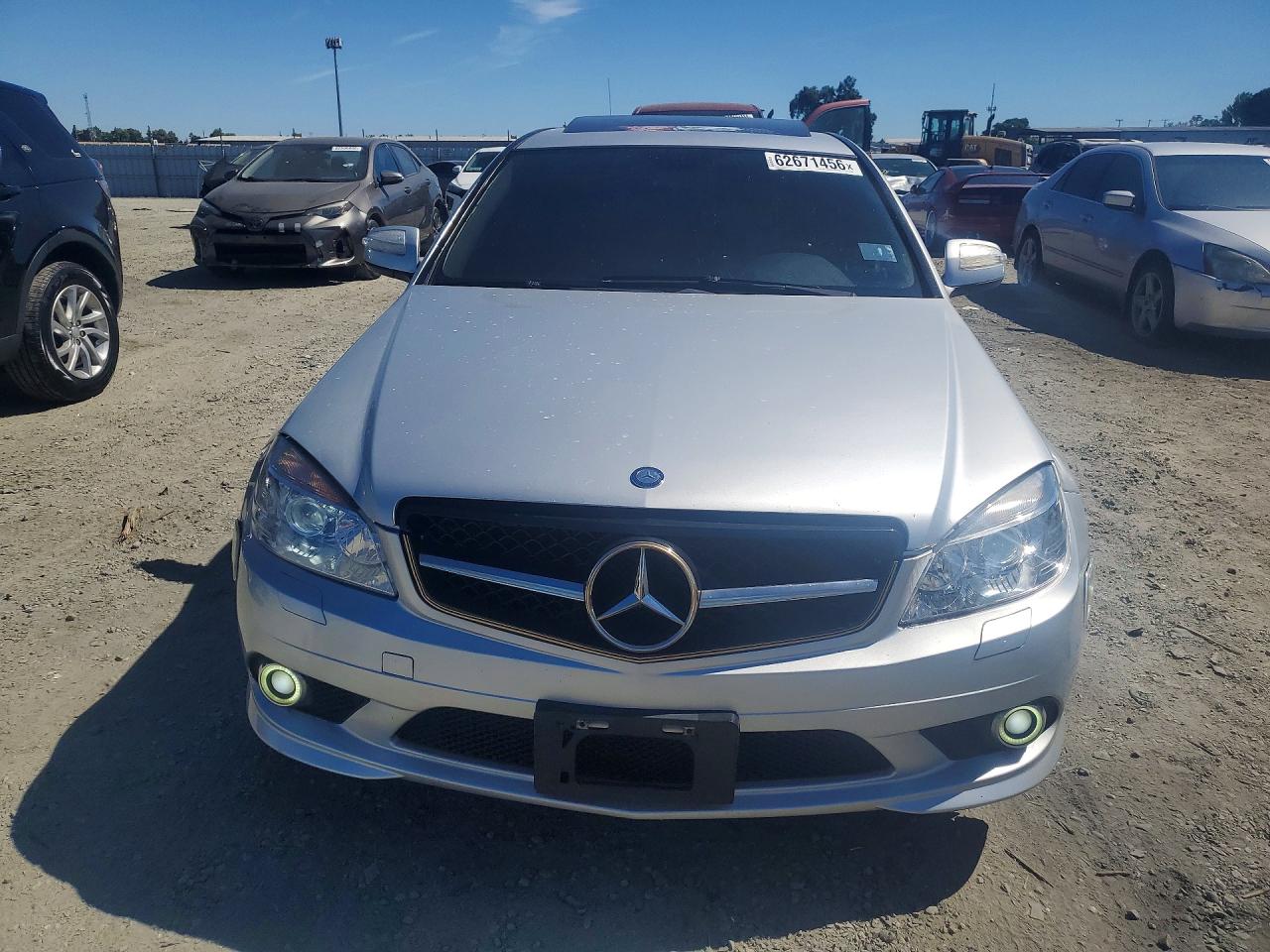 2008 Mercedes-benz C 350 Silver vin: WDDGF56X38F033376