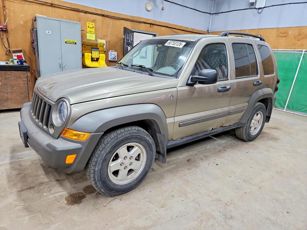 2006 Jeep Liberty Sport Green vin: 1J4GL48K46W249095