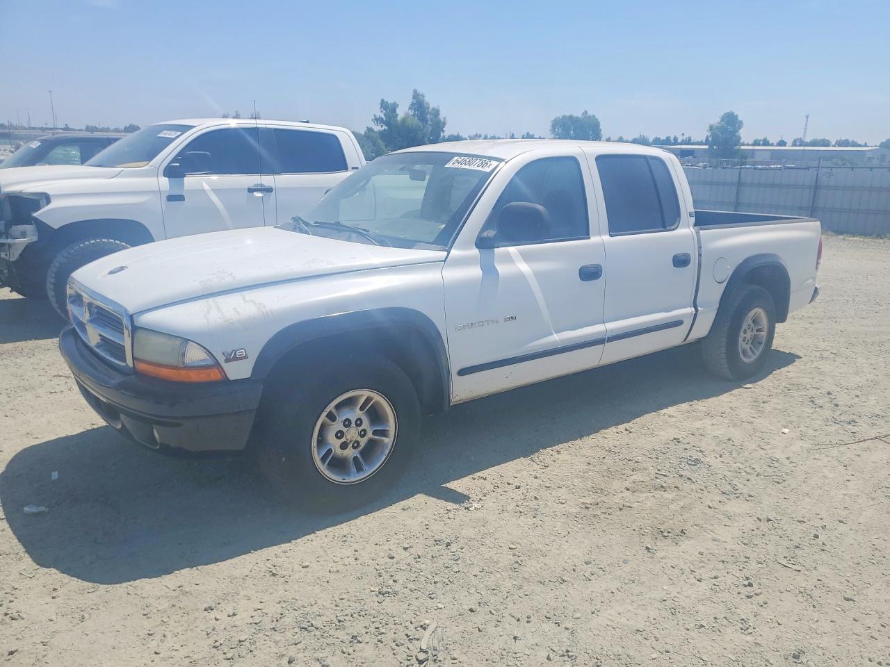 2000 Dodge Dakota Quad Белый vin: 1B7GL2AZ4YS672495